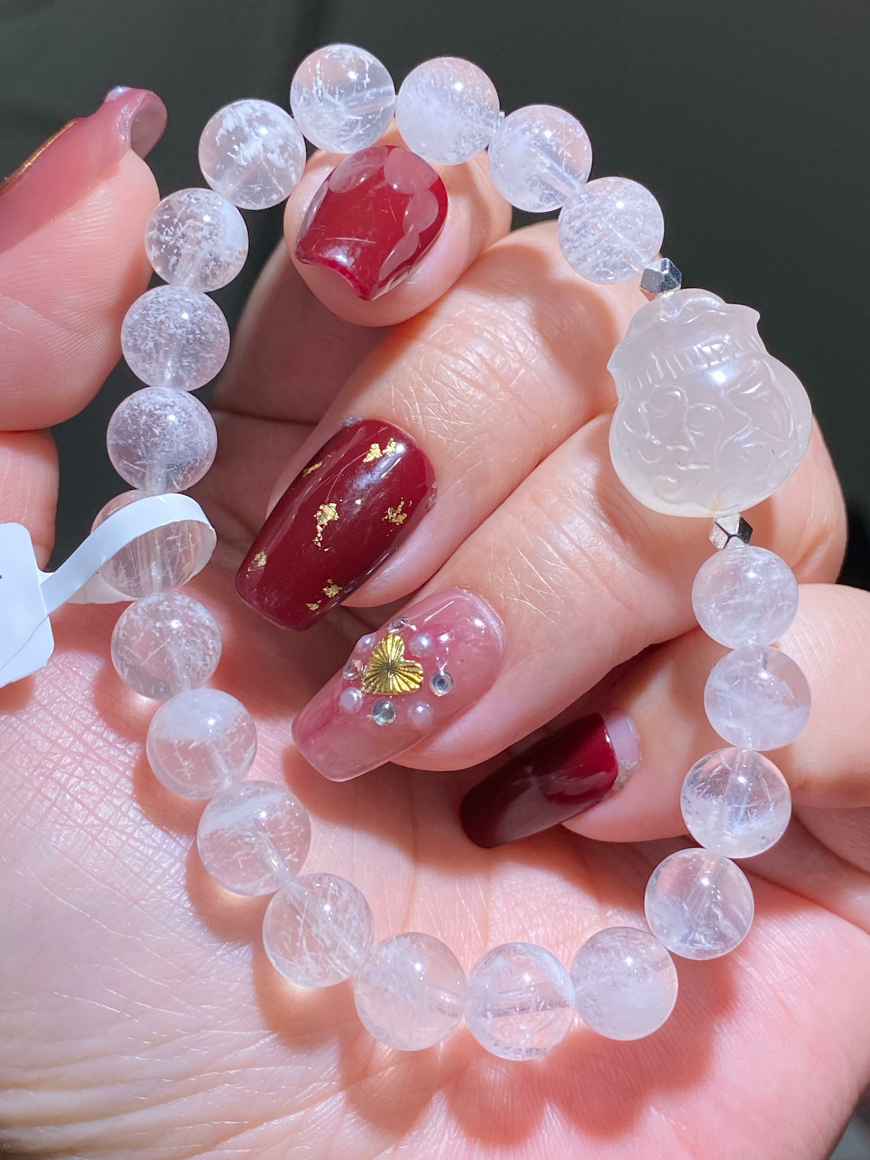 雪花幽靈配白兔毛九尾錢袋