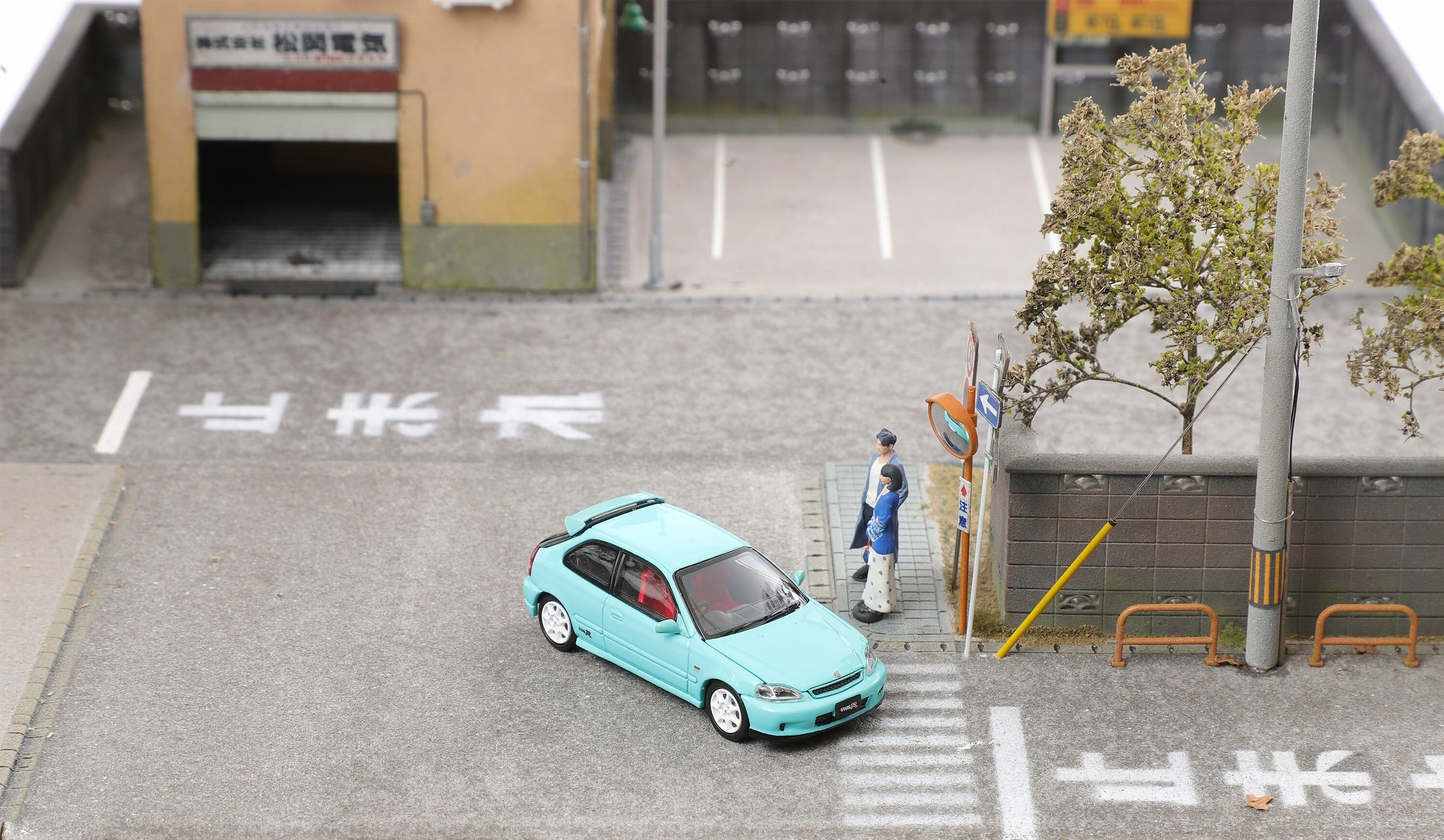 1/64 Model 1 Honda Civic Type R EK9 Custom Colour Eggshell Blue (C33303 )