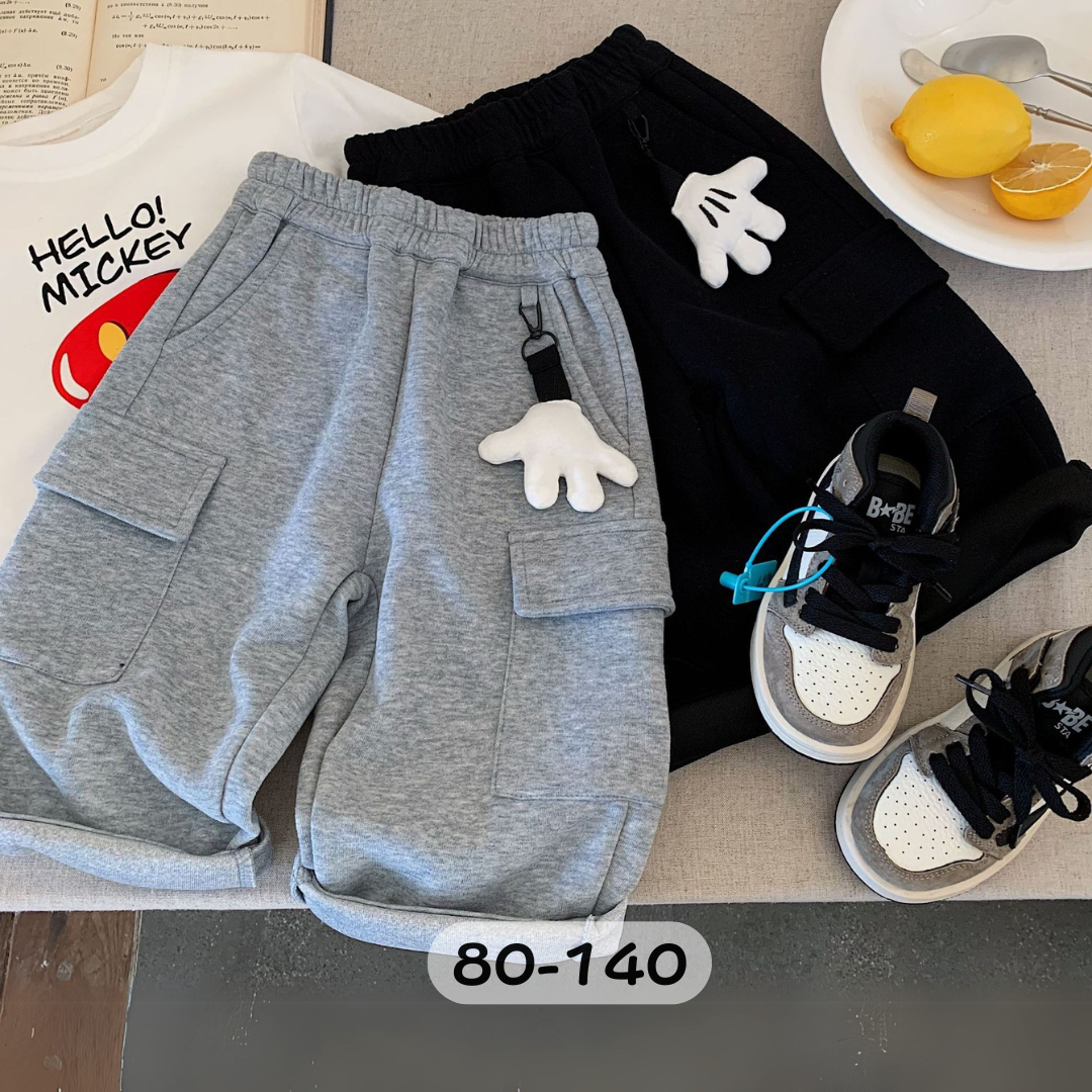 可愛手掌工裝長褲