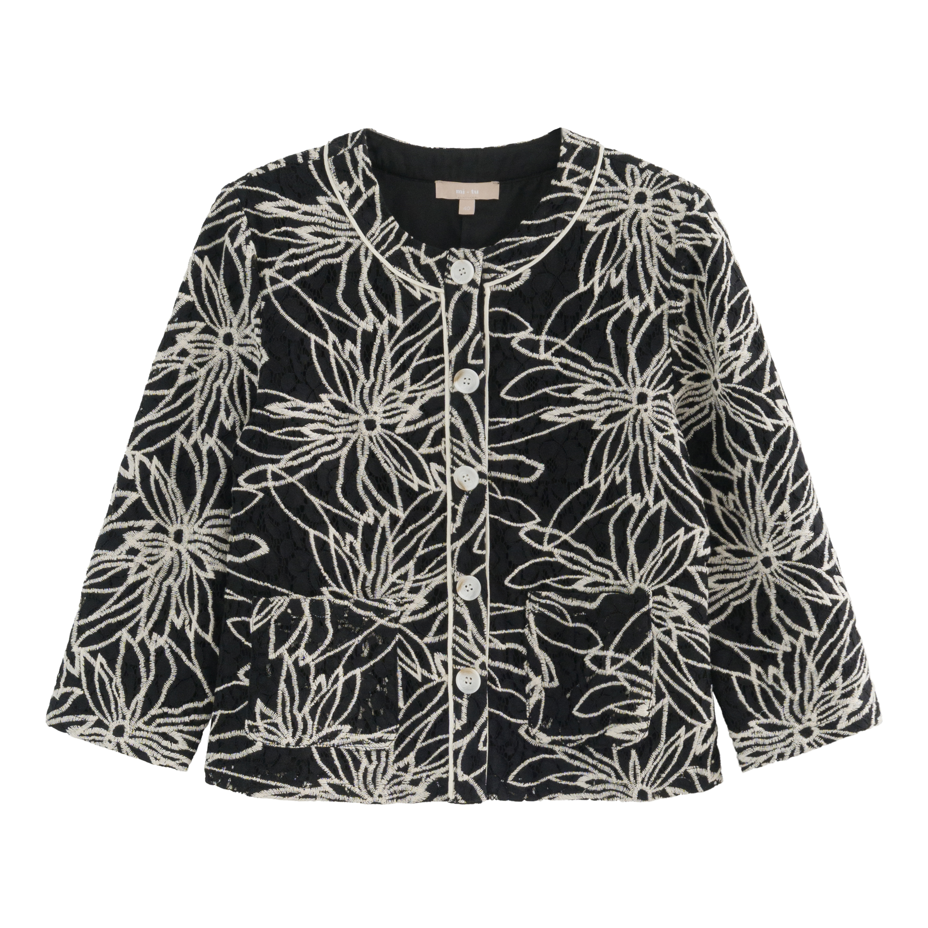 mi-tu 通花長袖恤衫