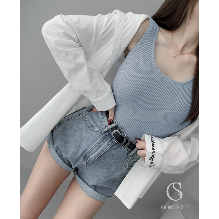 G1366 現貨「高磅方方背心」