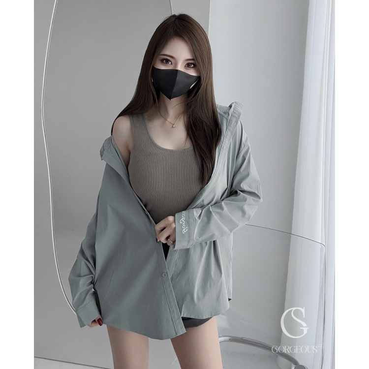 G9545 現貨「搶先！防曬彈力冰感襯衫外套」