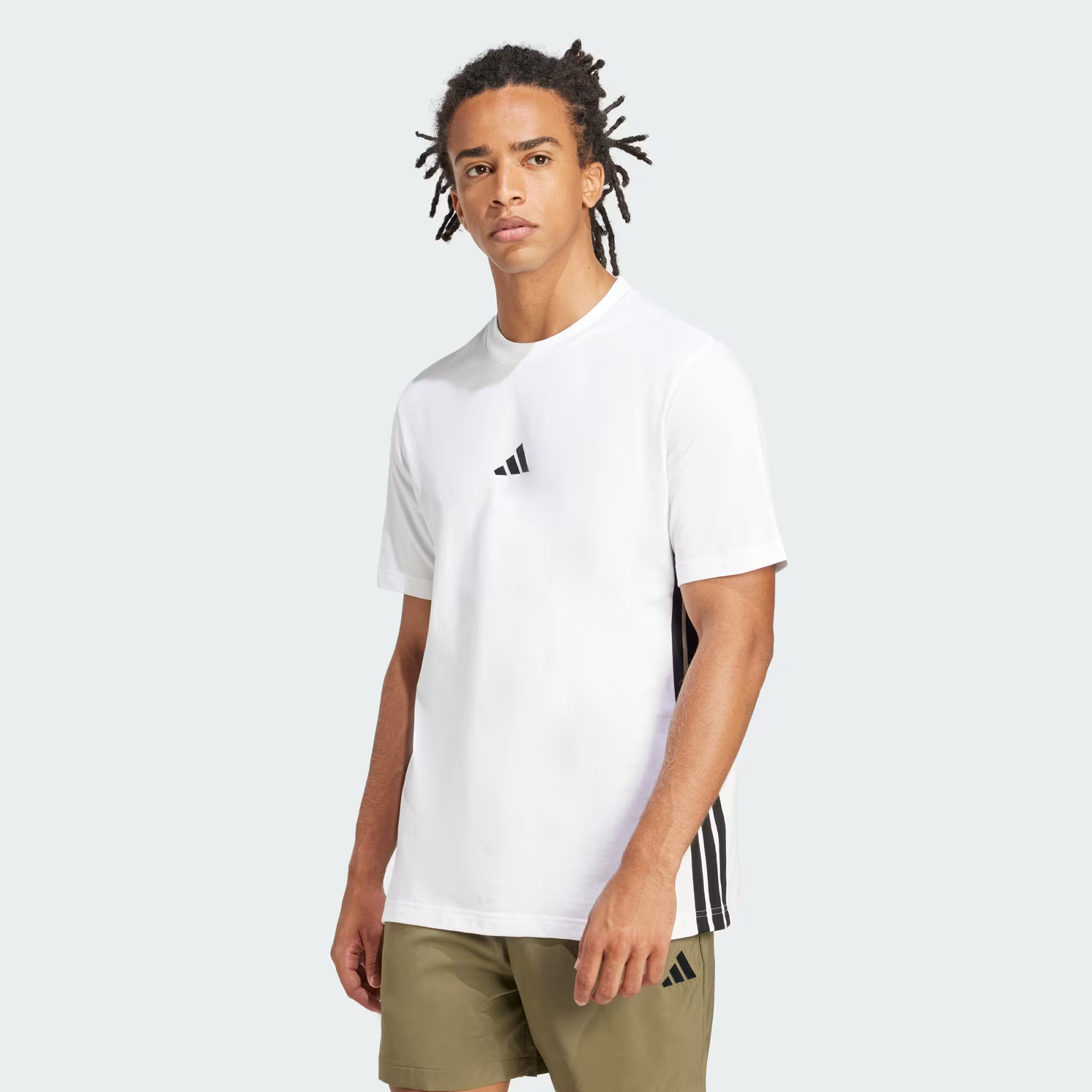 Adidas - Men's Essentials 3-Stripes Single Jersey Tee