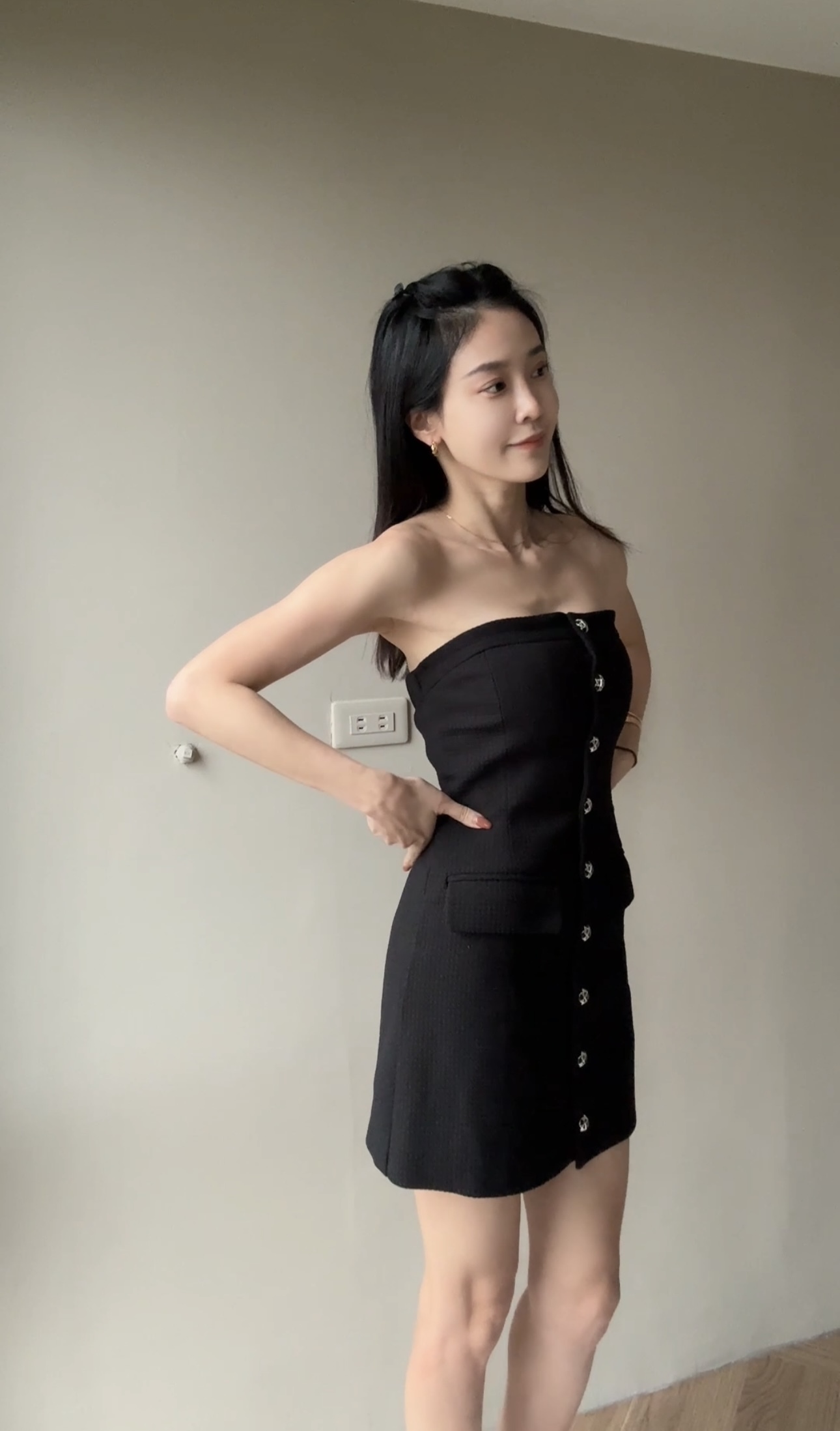 平口小香連衣裙*少量現貨*