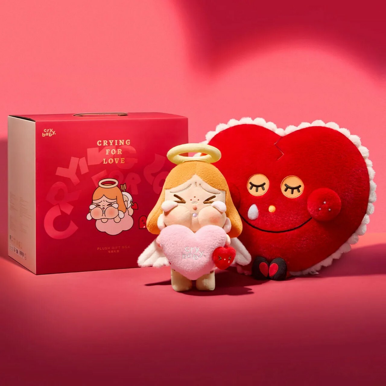 POPMART CRYBABY 愛神的眼淚系列-毛絨禮盒,不包官方瑕疵(H2 PO482)