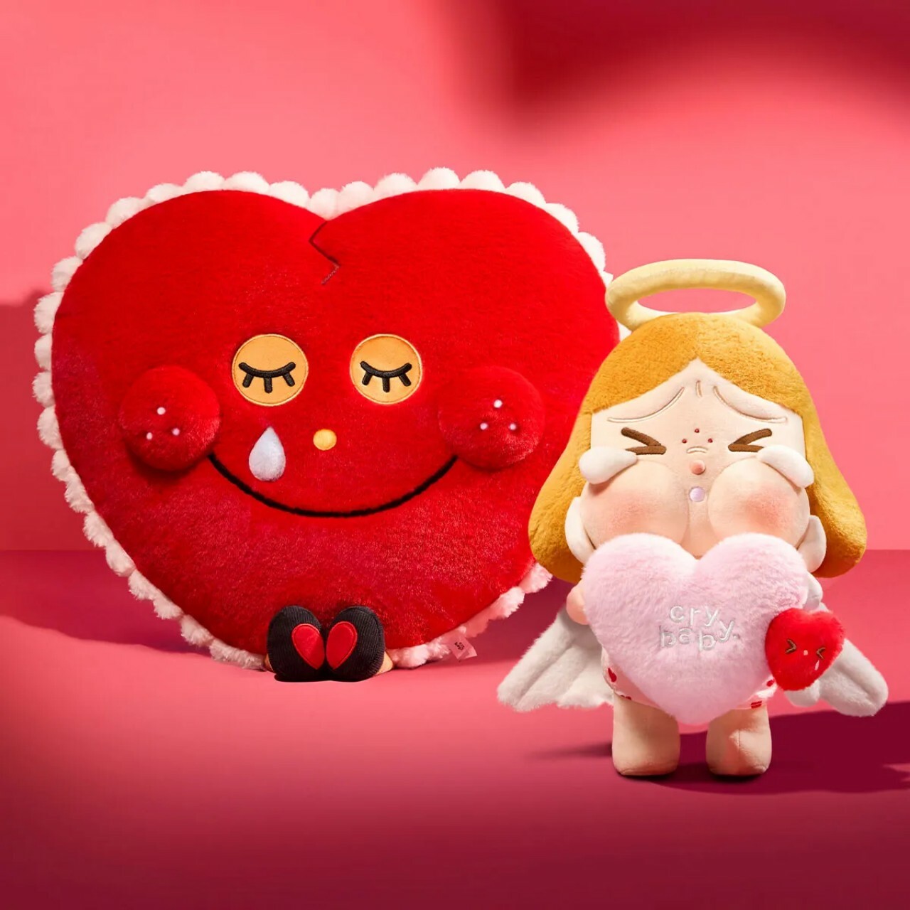 POPMART CRYBABY 愛神的眼淚系列-毛絨禮盒,不包官方瑕疵(H2 PO482)