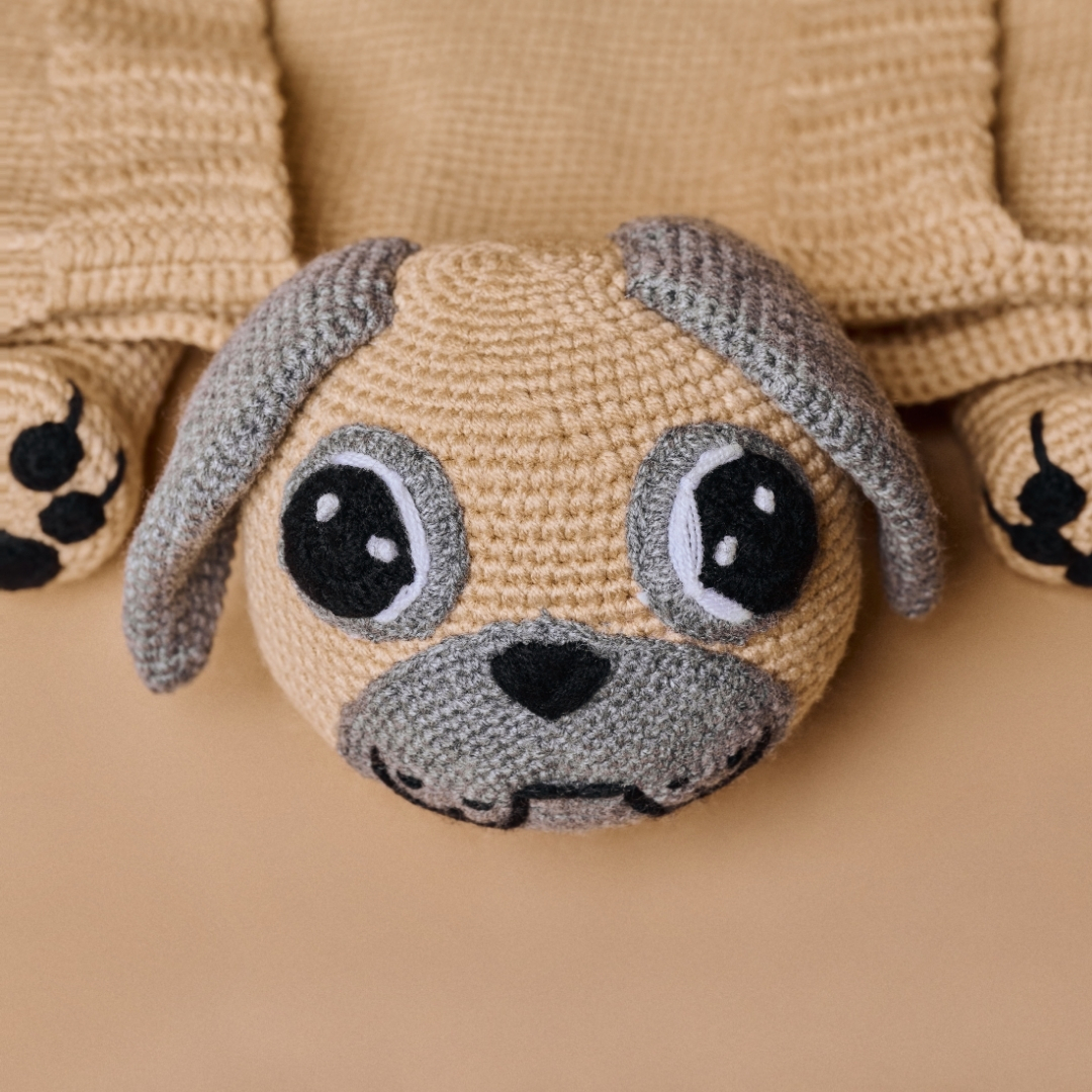 Knitted Woof Backpack - Meatball