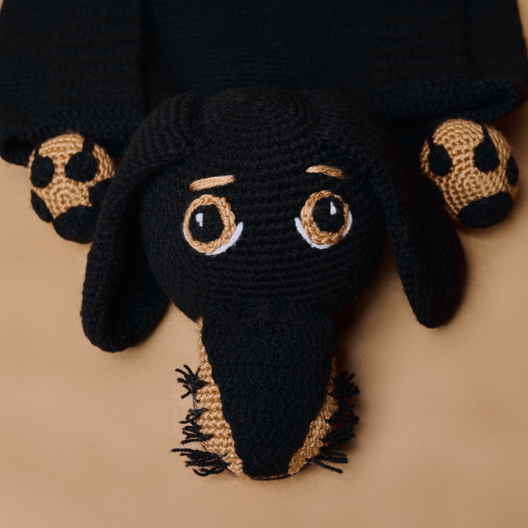 Knitted Woof Backpack - Sausage