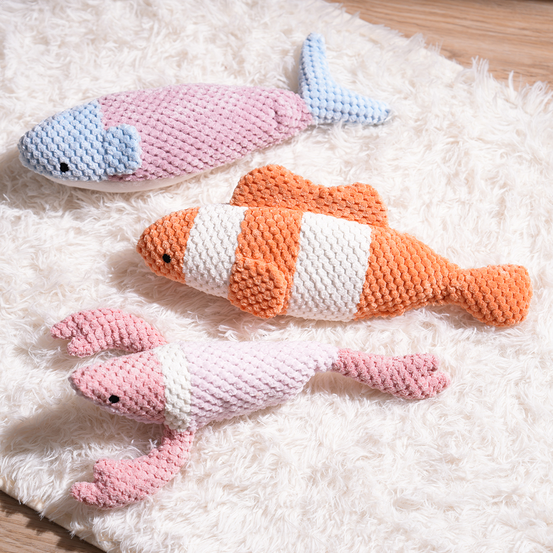 TP 發聲犬用玩具/蝦