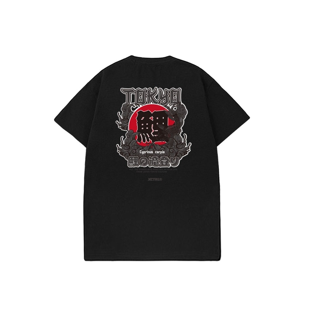 XCTRL 黑鯉波短T-黑