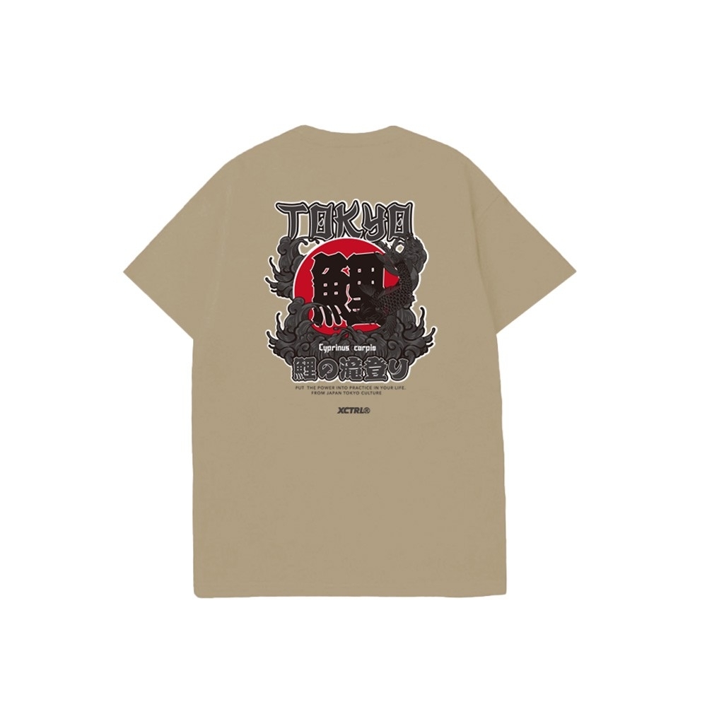 XCTRL 黑鯉波短T-卡其
