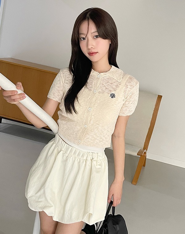 預訂｜MUAHMUAH SLAB COLLAR KNIT CARDIGAN