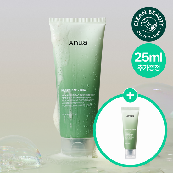 [30/11 - 30/12] Anua Heartleaf Quercetinol™ Pore Deep Cleansing Foam 150ml [Olive Young Planning Set]