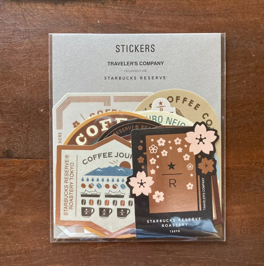 Traveler's Factory X Starbucks Reserve Roastery Tokyo Stickers Set