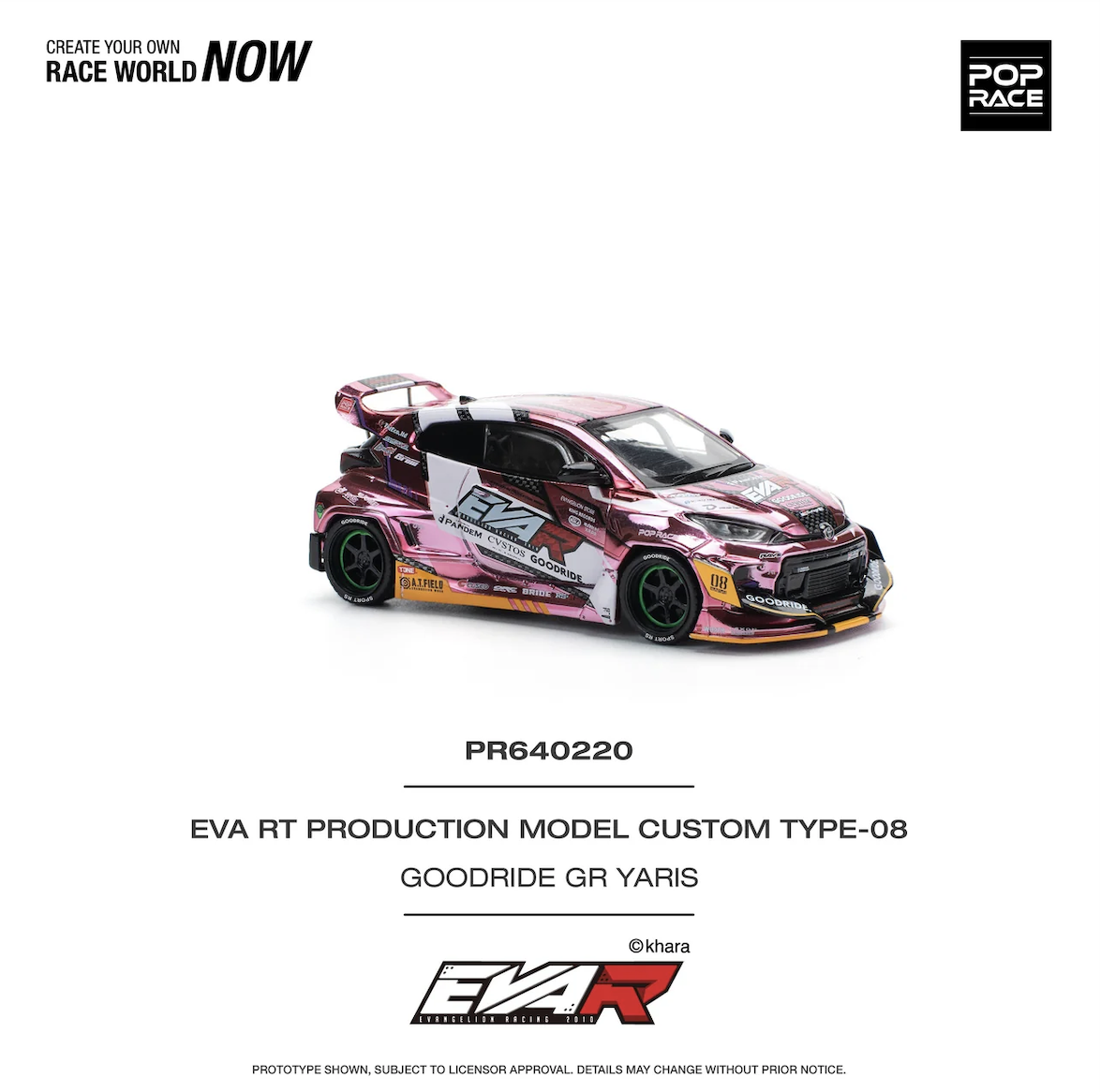 【預訂】Pop Race Eva RT Production Model Custom Type-08 Goodride GR Yaris
