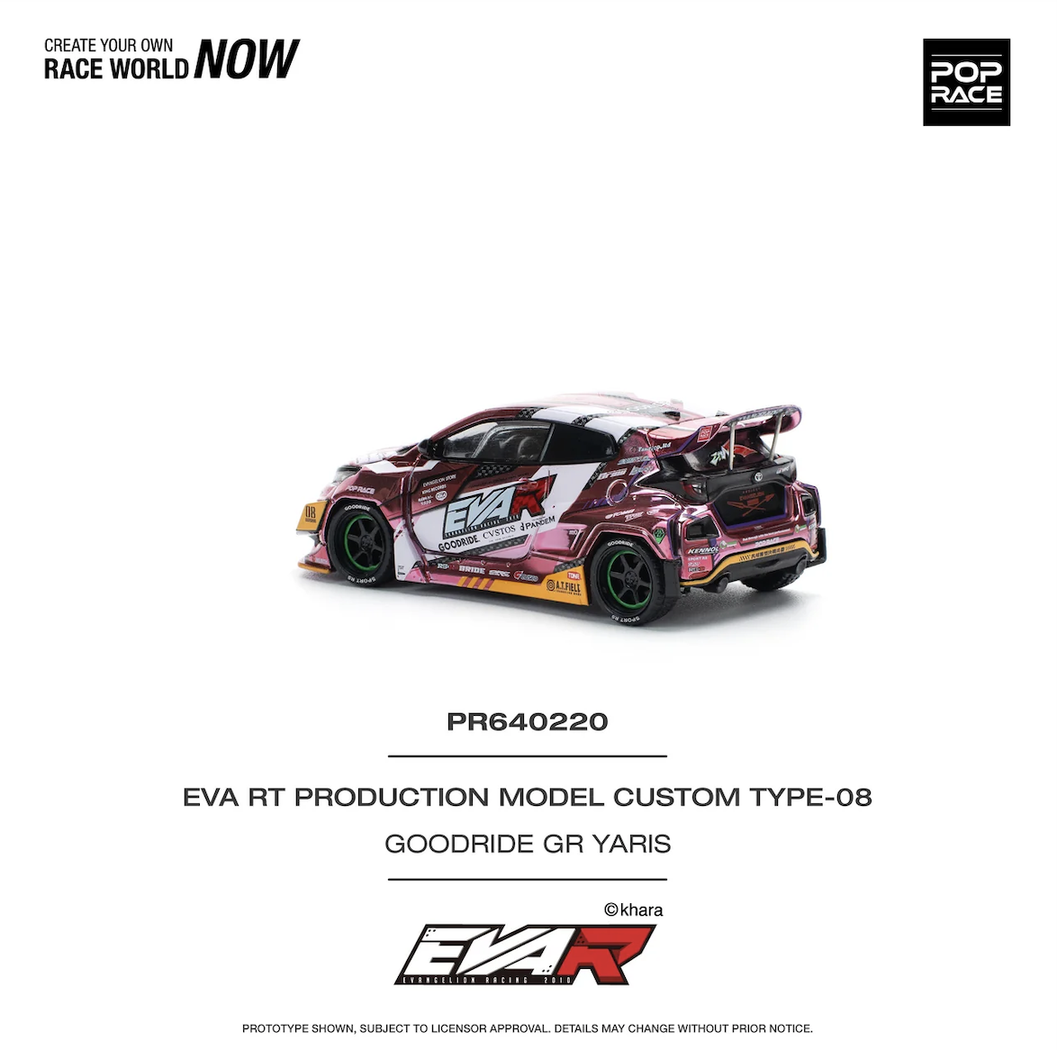 【預訂】Pop Race Eva RT Production Model Custom Type-08 Goodride GR Yaris