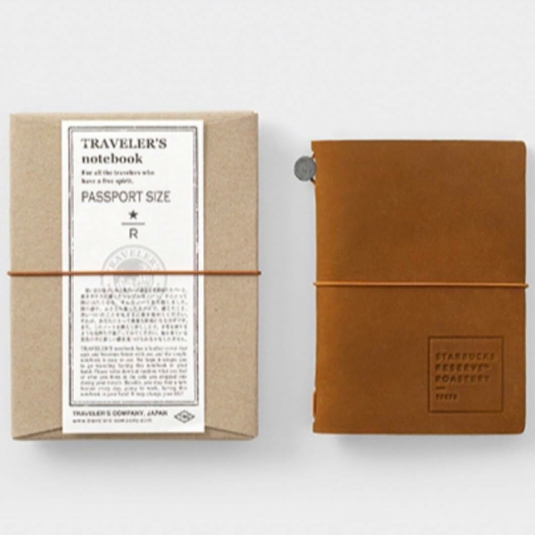 Traveler's Notebook Limited Set - Passport Size -Starbucks Roastery - Camel