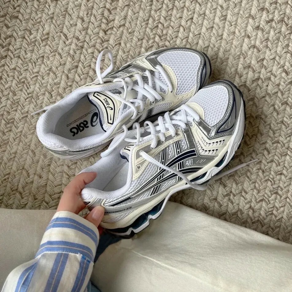 預購 ASICS GEL-KAYANO 14 復古 銀 奶油白 灰銀 Y2K 女鞋 1202A056-109