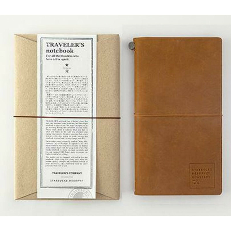 Traveler's Notebook Limited Set - Regular Size -Starbucks Roastery - Camel