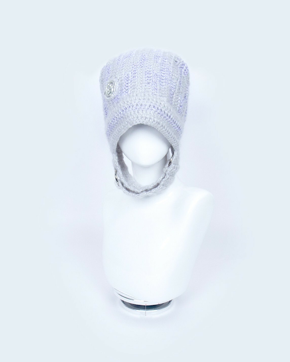 Slyly Luna 小獸耳飛行帽 灰紫色