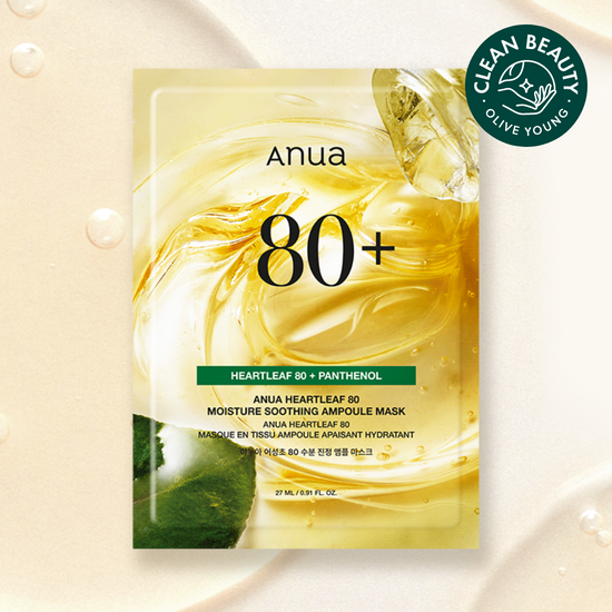 [01/05 - 30/05] ANUA Heartleaf 80 Moisture Soothing Ampoule Mask [5PCS]