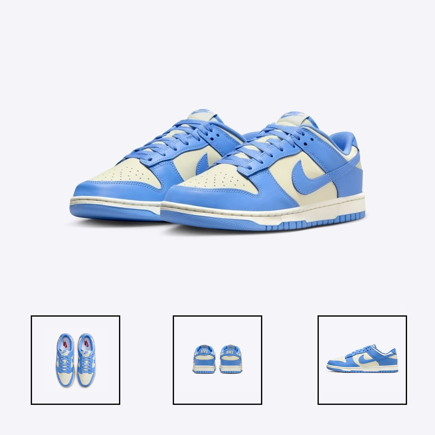 出清-男鞋 NIKE DUNK LOW RETRO 'UNIVERSITY BLUE' 椰奶大學藍 休閒鞋【DV0833-113】