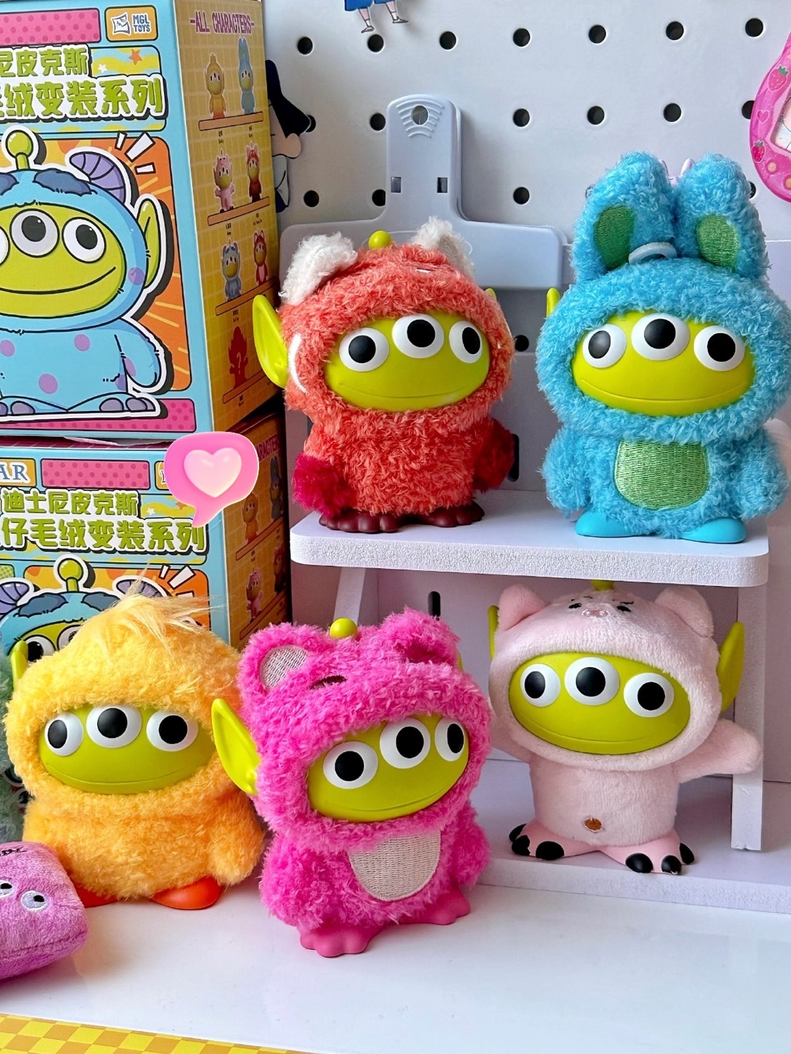 正版授權 迪士尼 皮克斯 三眼仔毛絨 變裝系列盲盒 6款+2隱藏款