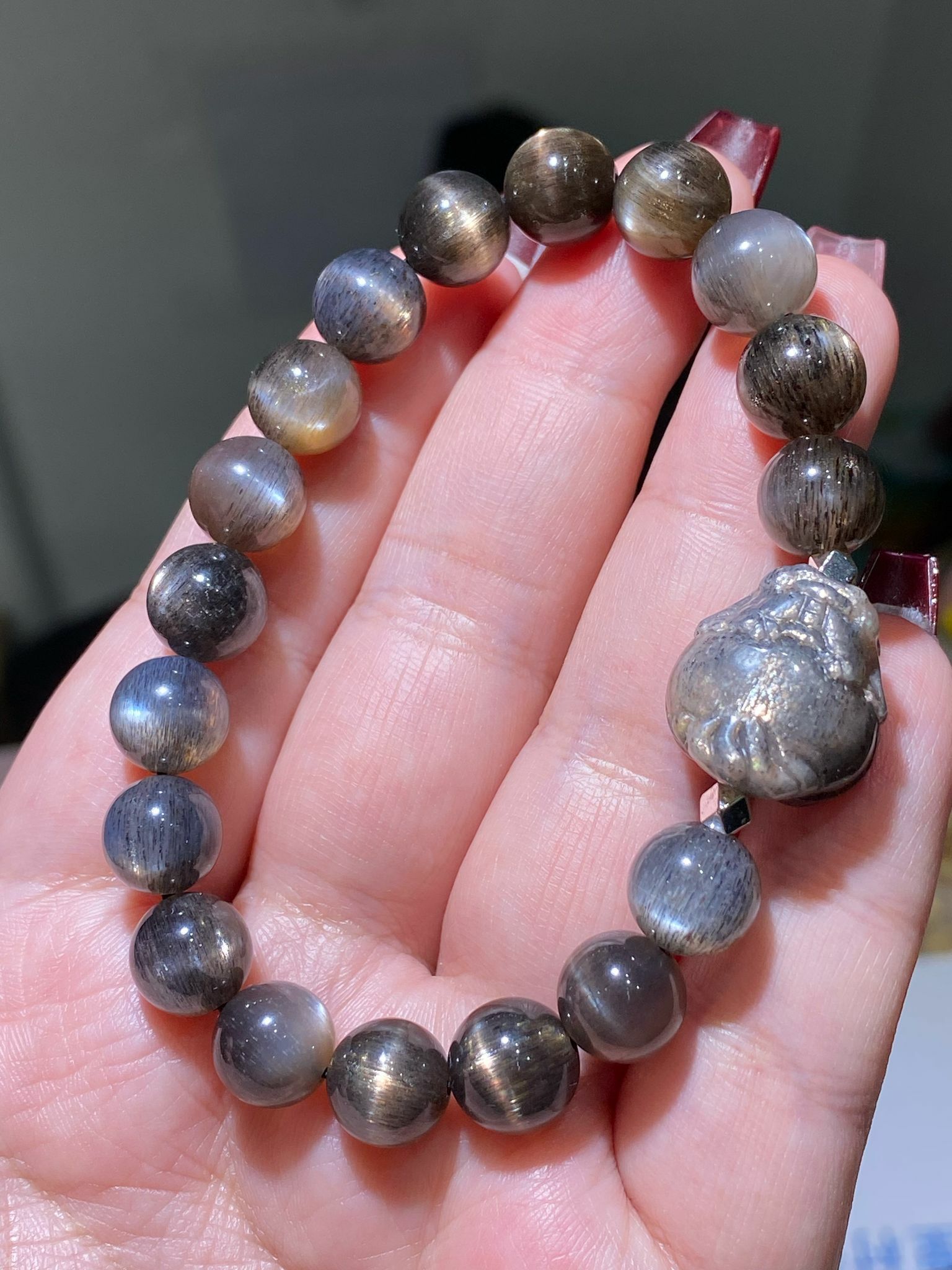 高質黑太陽龍龜手串(化太歲之選)