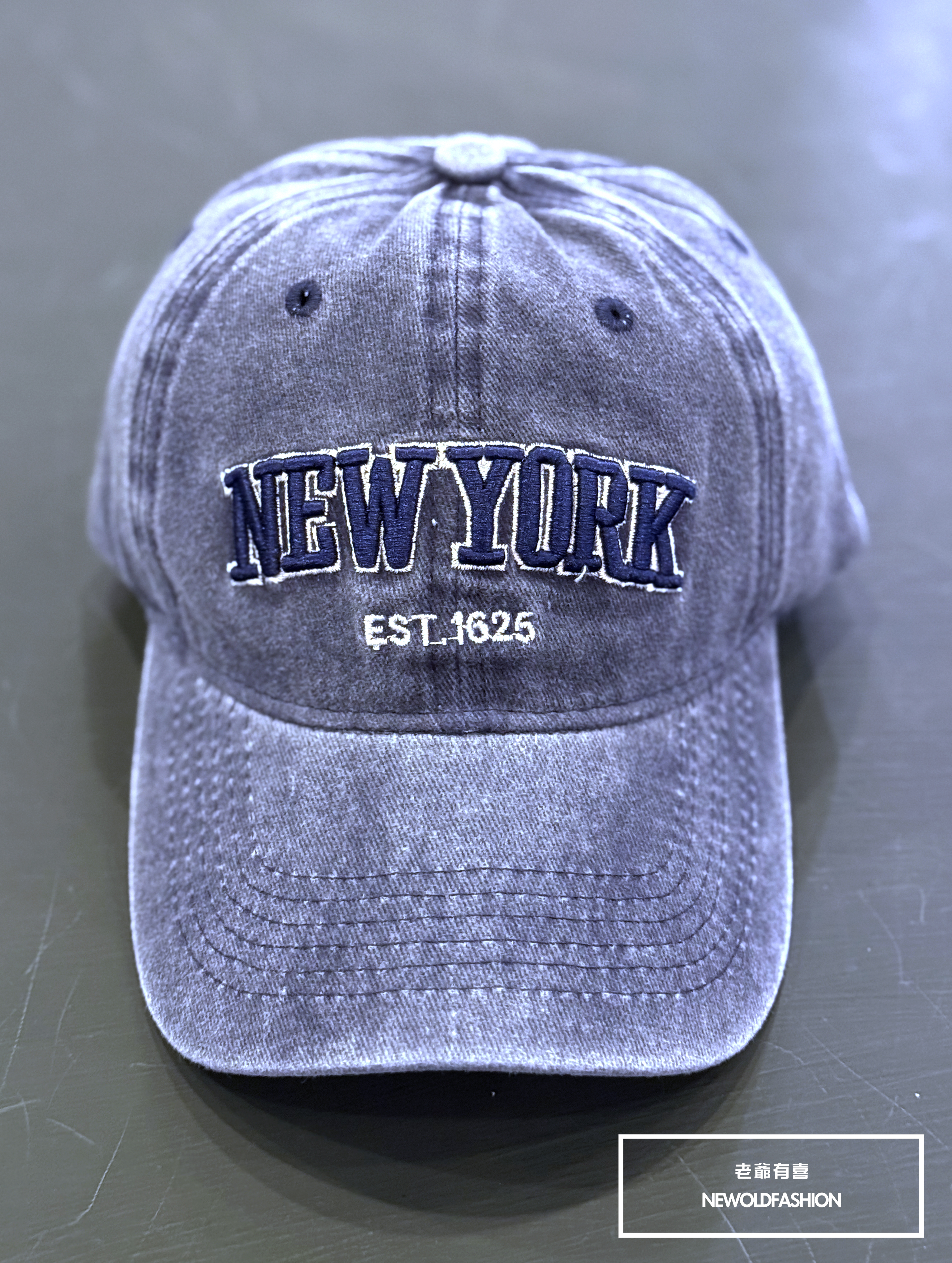 『新品上市』重磅NY仿舊暈染棒球帽