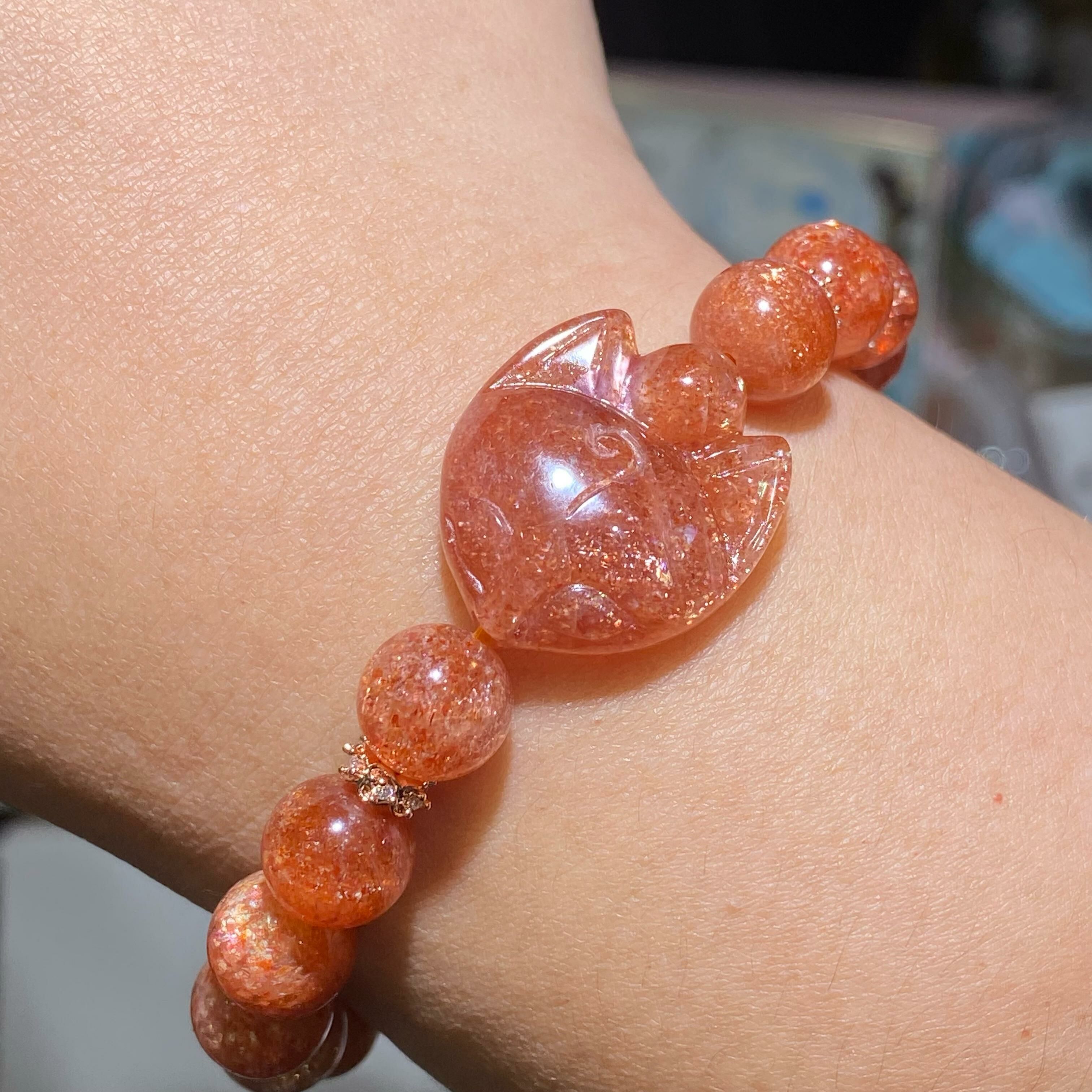 金太陽草莓配九尾狐頭DIY