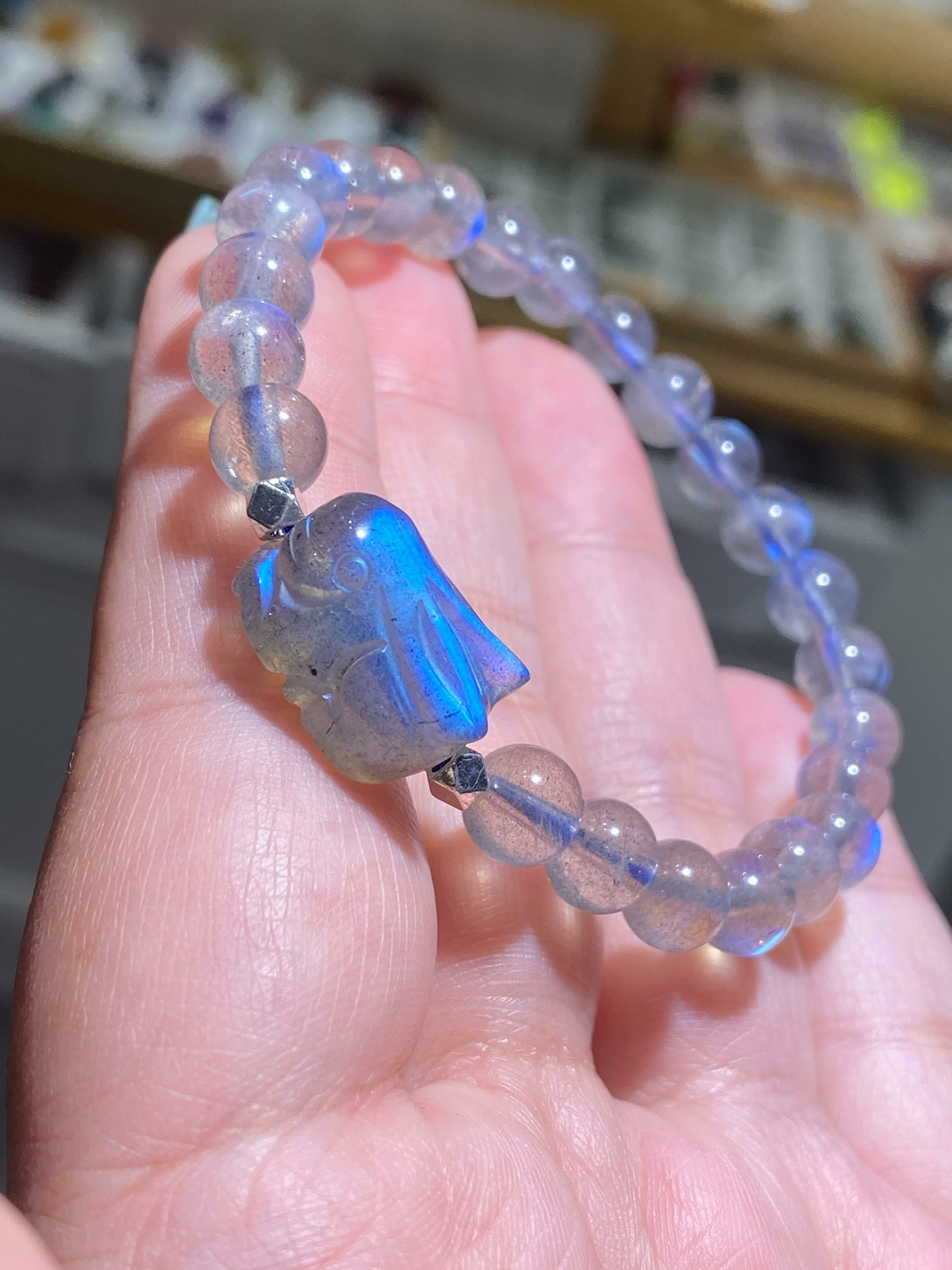 藍光拉長石兔仔