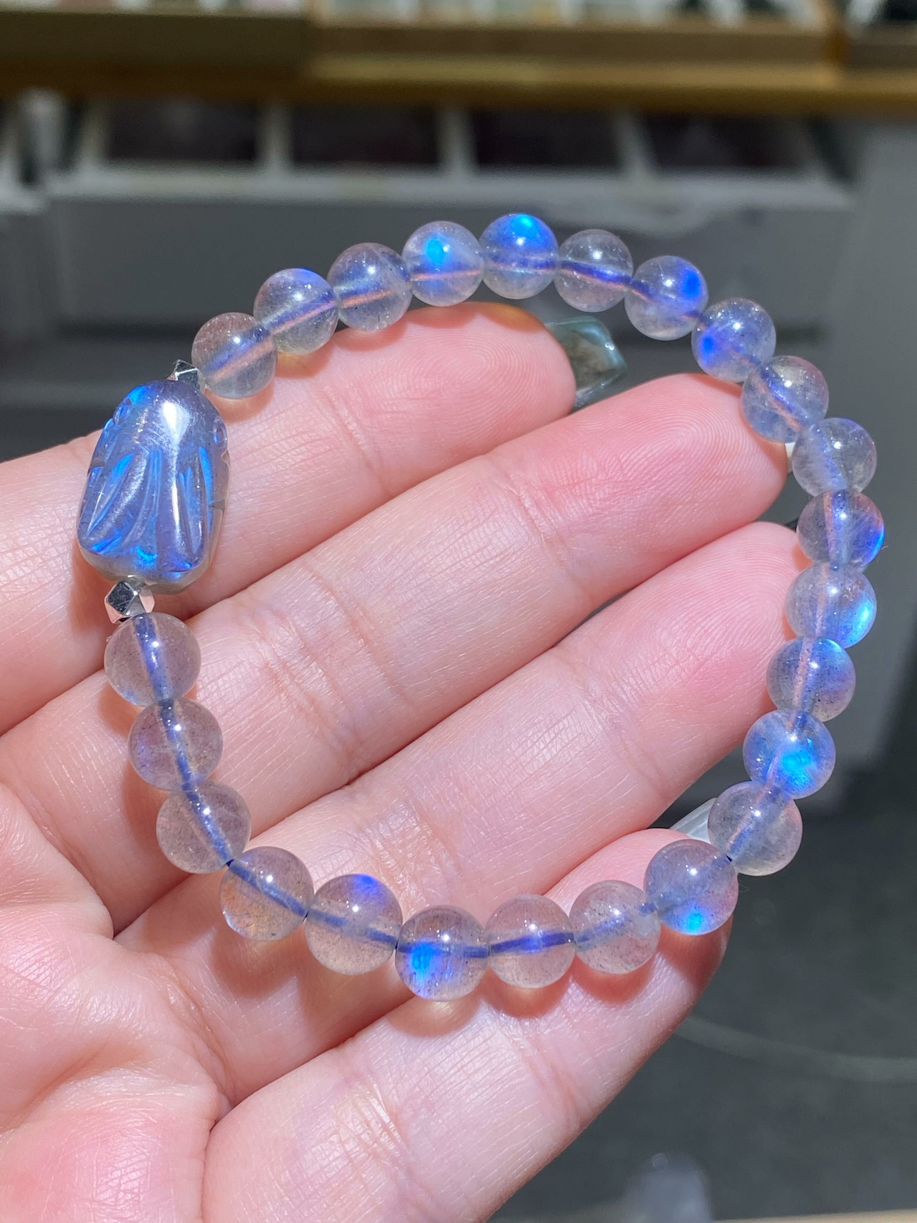 藍光拉長石兔仔