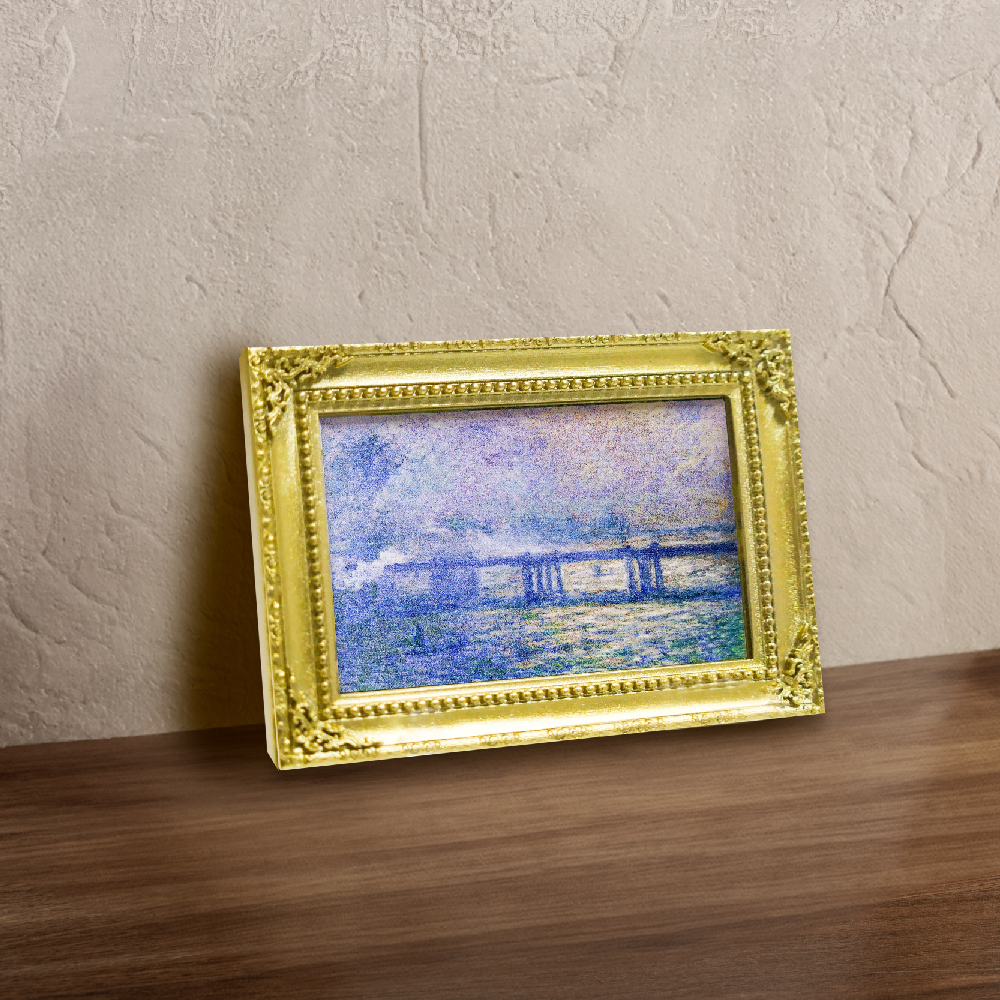 藝術立體畫框冰箱貼｜莫內《查令十字橋》