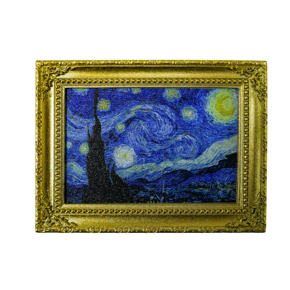 藝術立體畫框冰箱貼｜梵谷《星夜》