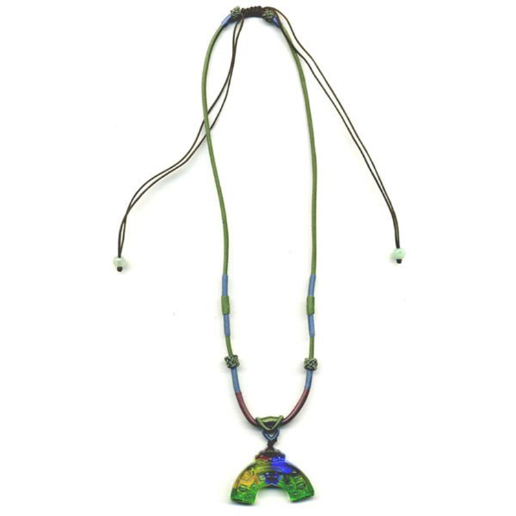 鹿港窯水晶琉璃｜螭龍項鍊 神龍護佑辟邪鎮宅招財納福