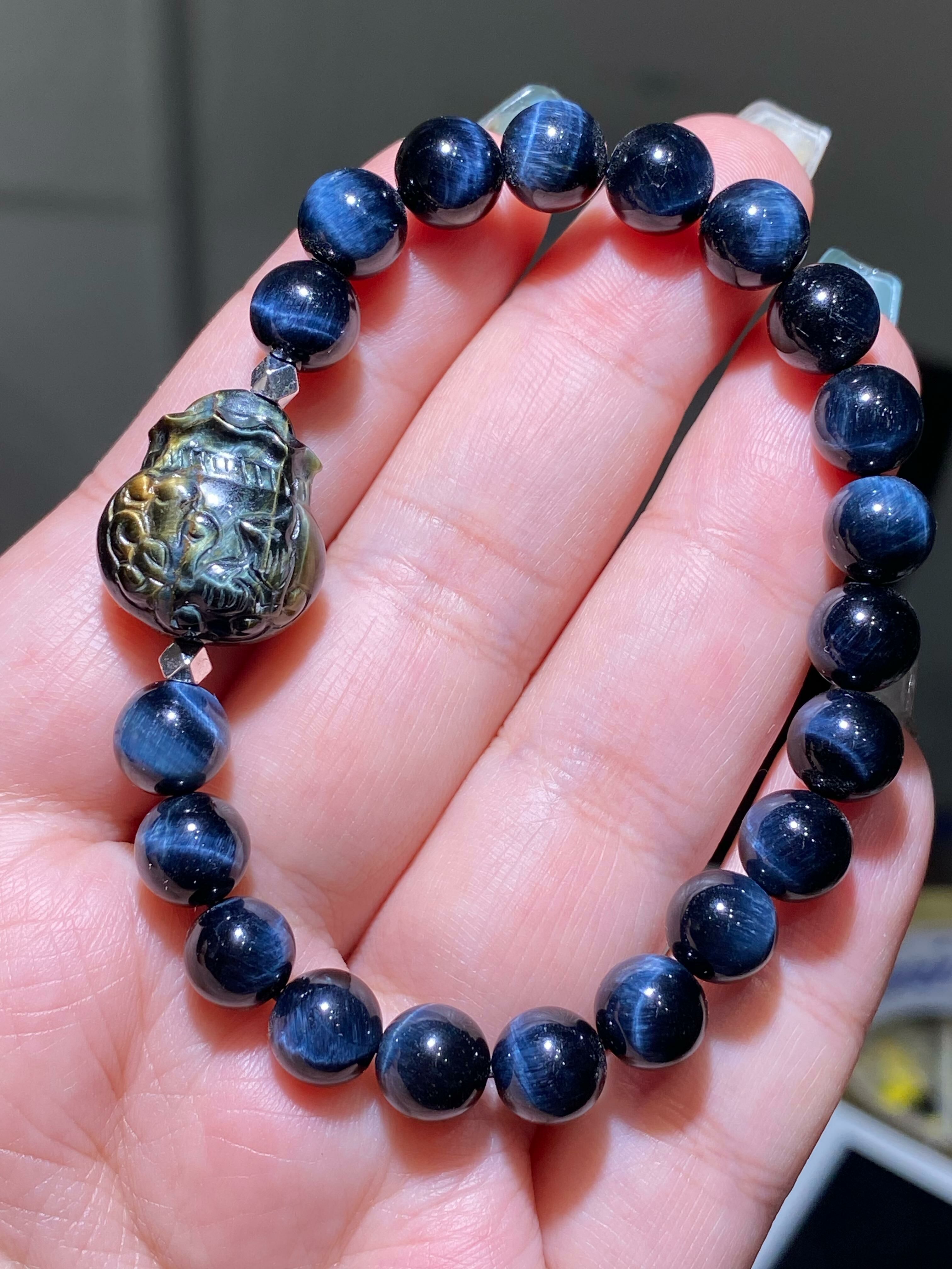 藍虎眼配虎眼錢袋九尾