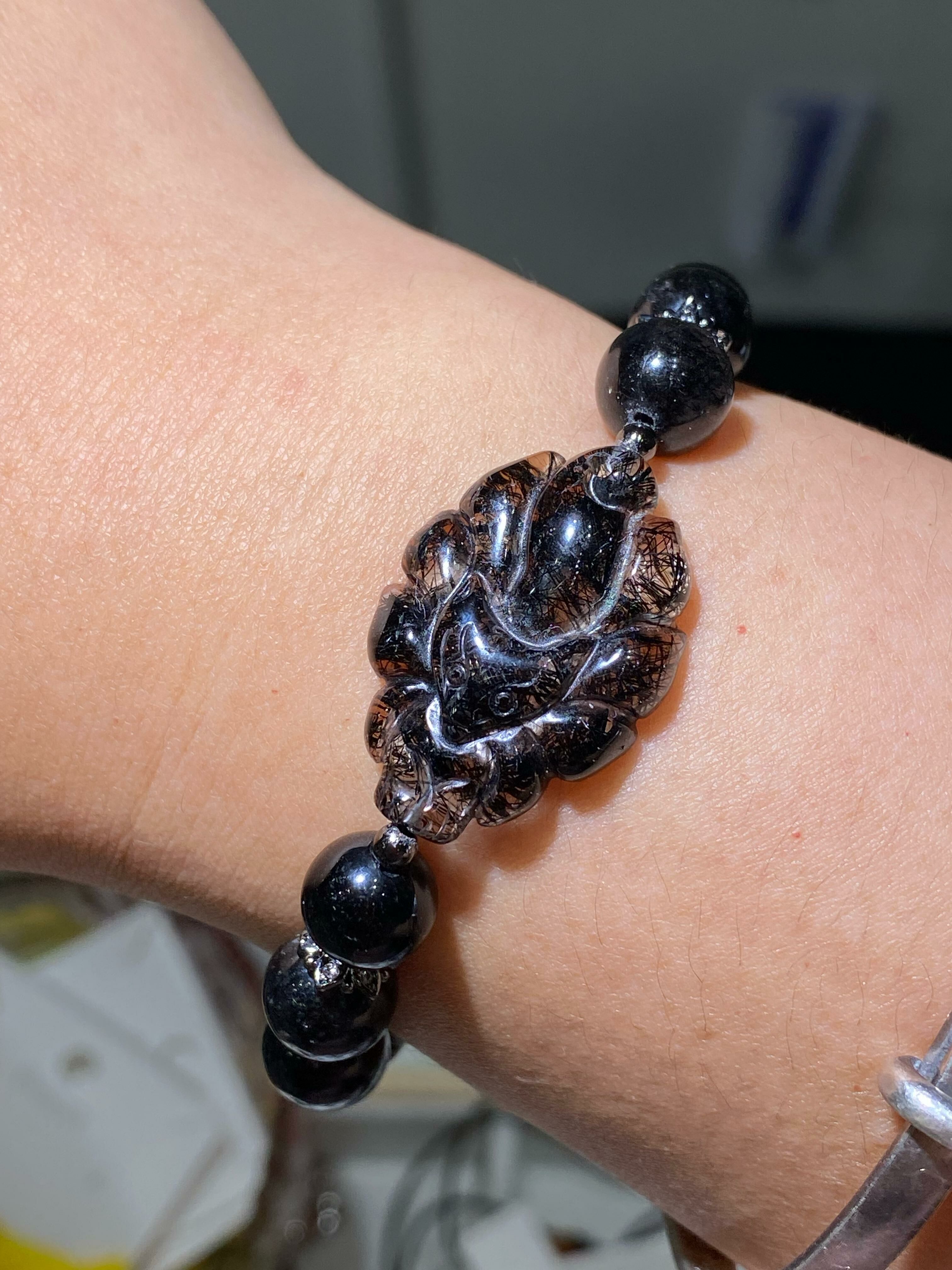 黑髮九尾狐手串