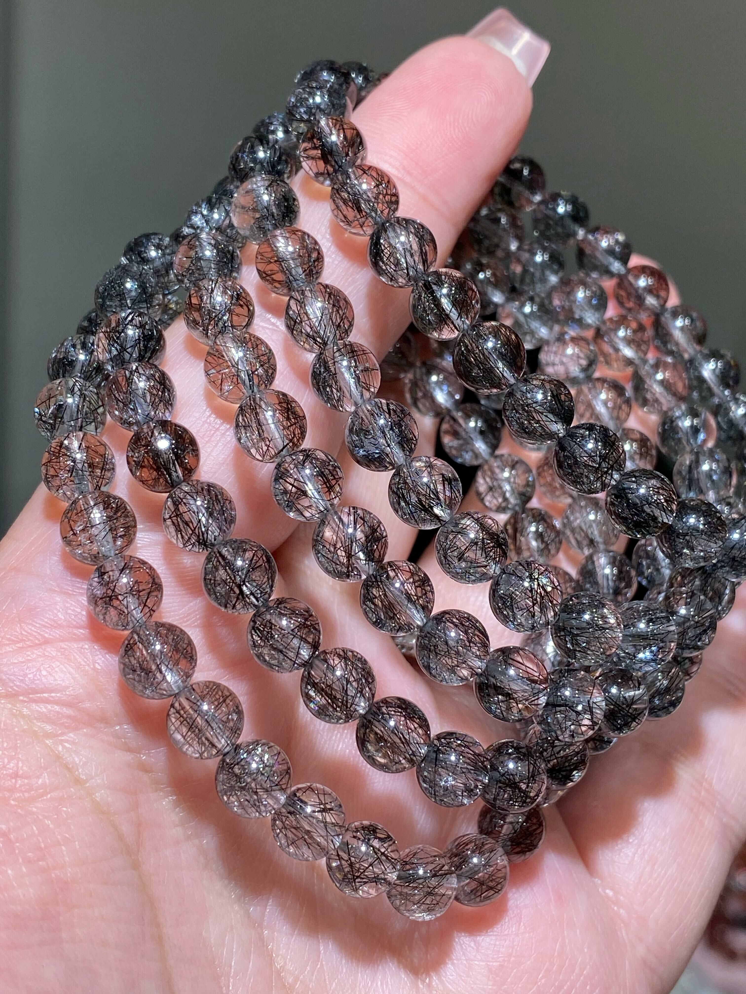 6.6-6.8mm全淨體高質黑髮晶