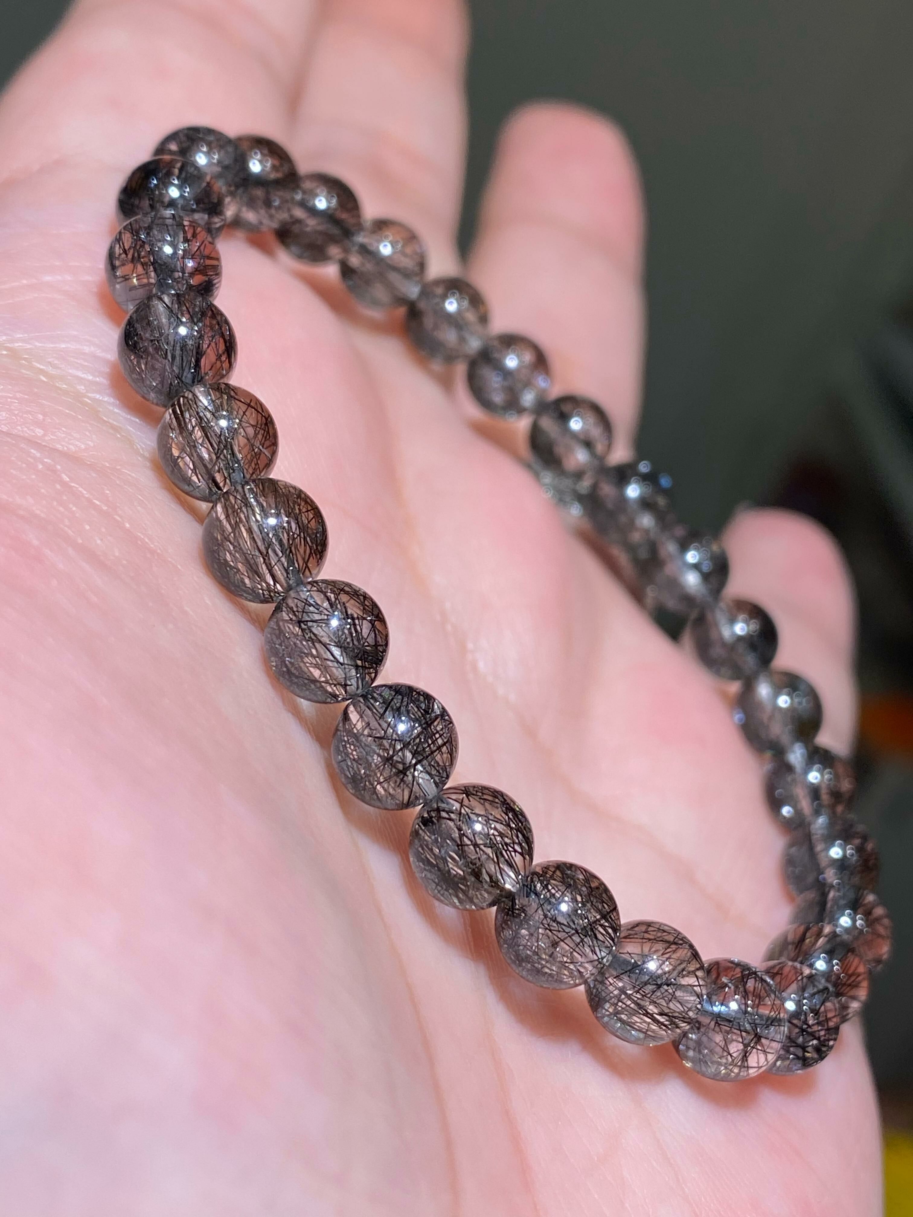 6.6-6.8mm全淨體高質黑髮晶