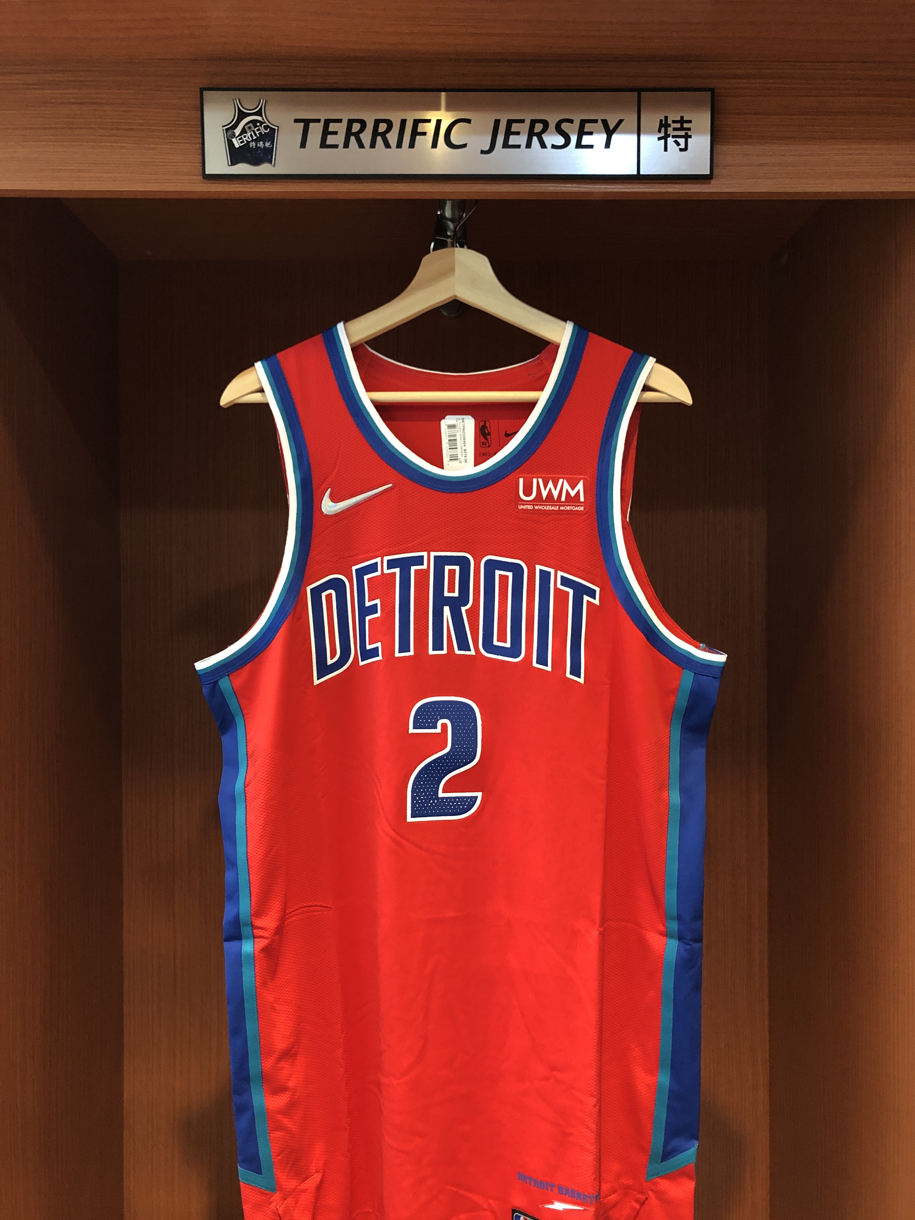 NBA球衣 Cade Cunningham 底特律活塞城市 75周年 鑽石標 City Nike Team Authentic 球員版 電繡 加長 含贊助商標 全新