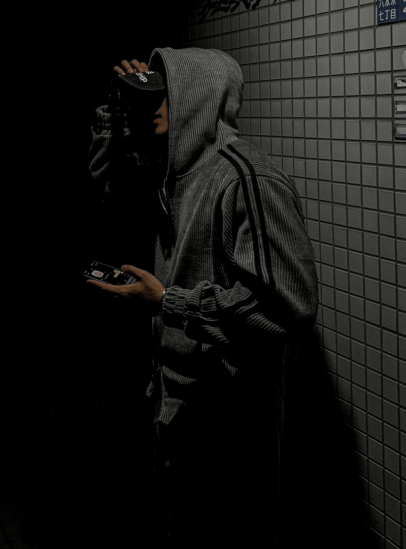 羅素絨布連帽拉鍊外套