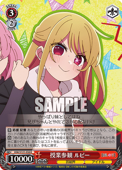 【OSK/S121-038 R】授業参観 ルビー