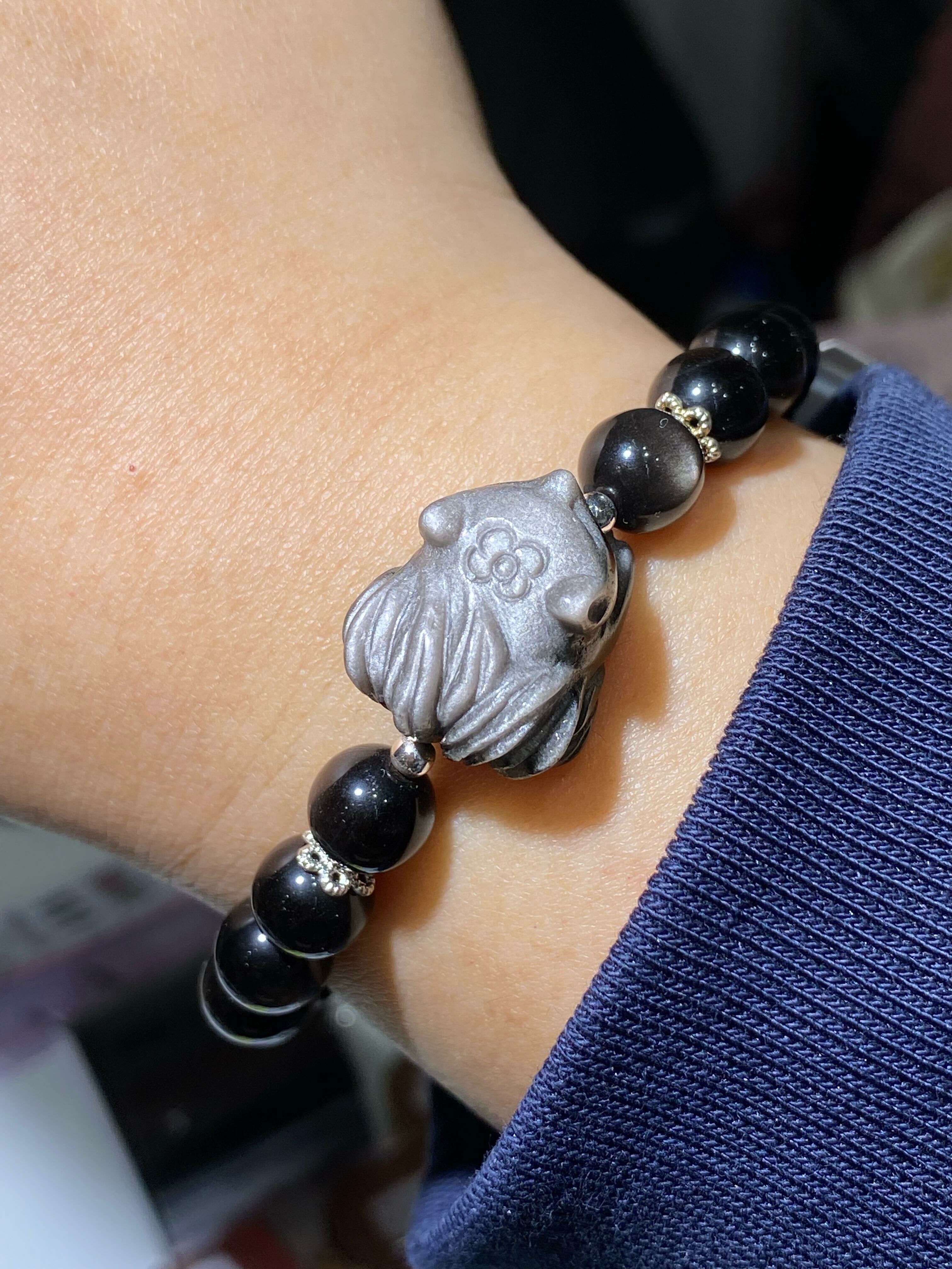 銀曜石配趴趴九尾狐