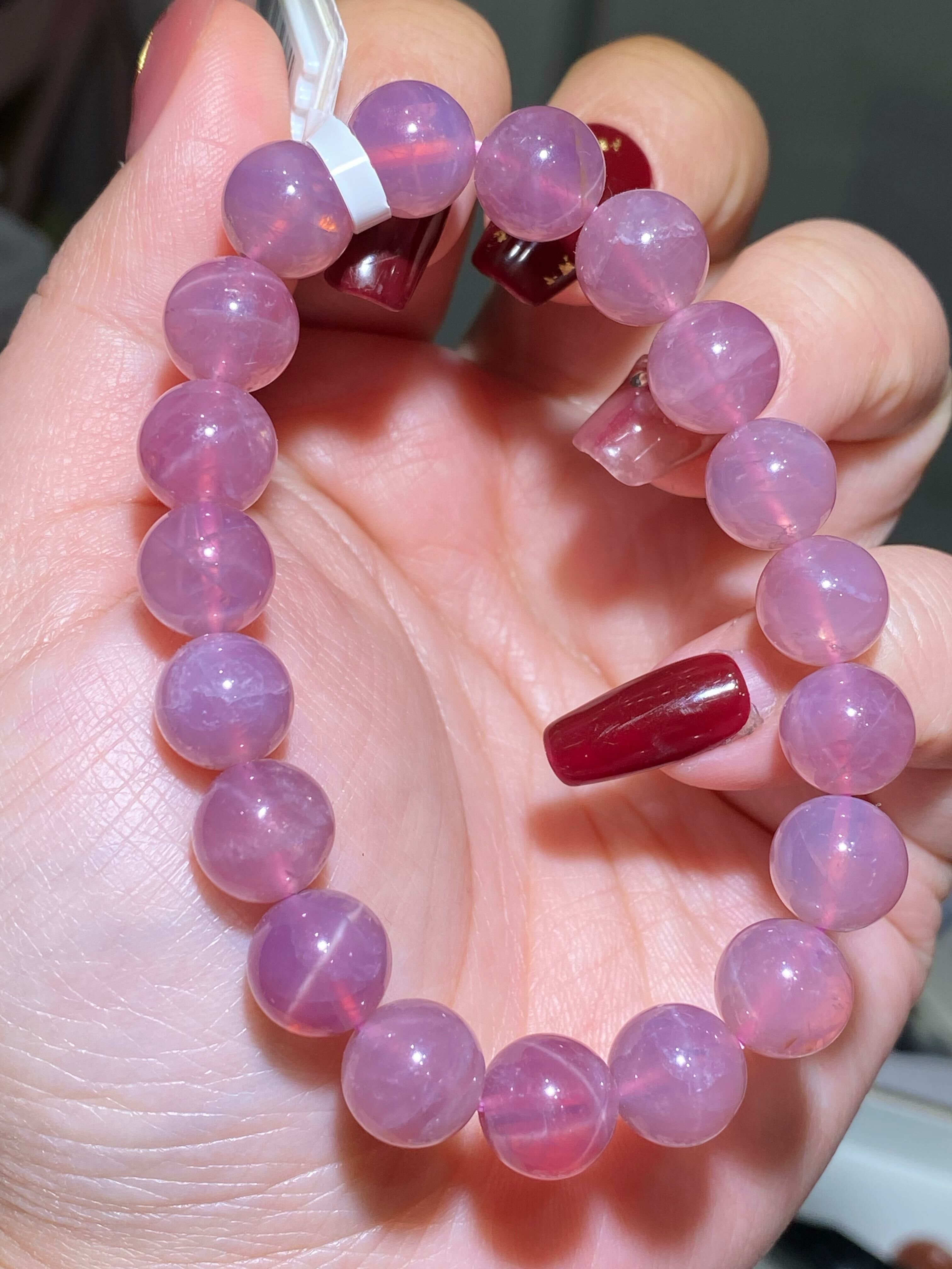 10-10.3mm紫馬粉手串