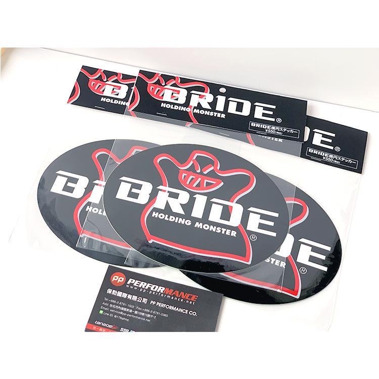 BRIDE 橢圓形貼紙