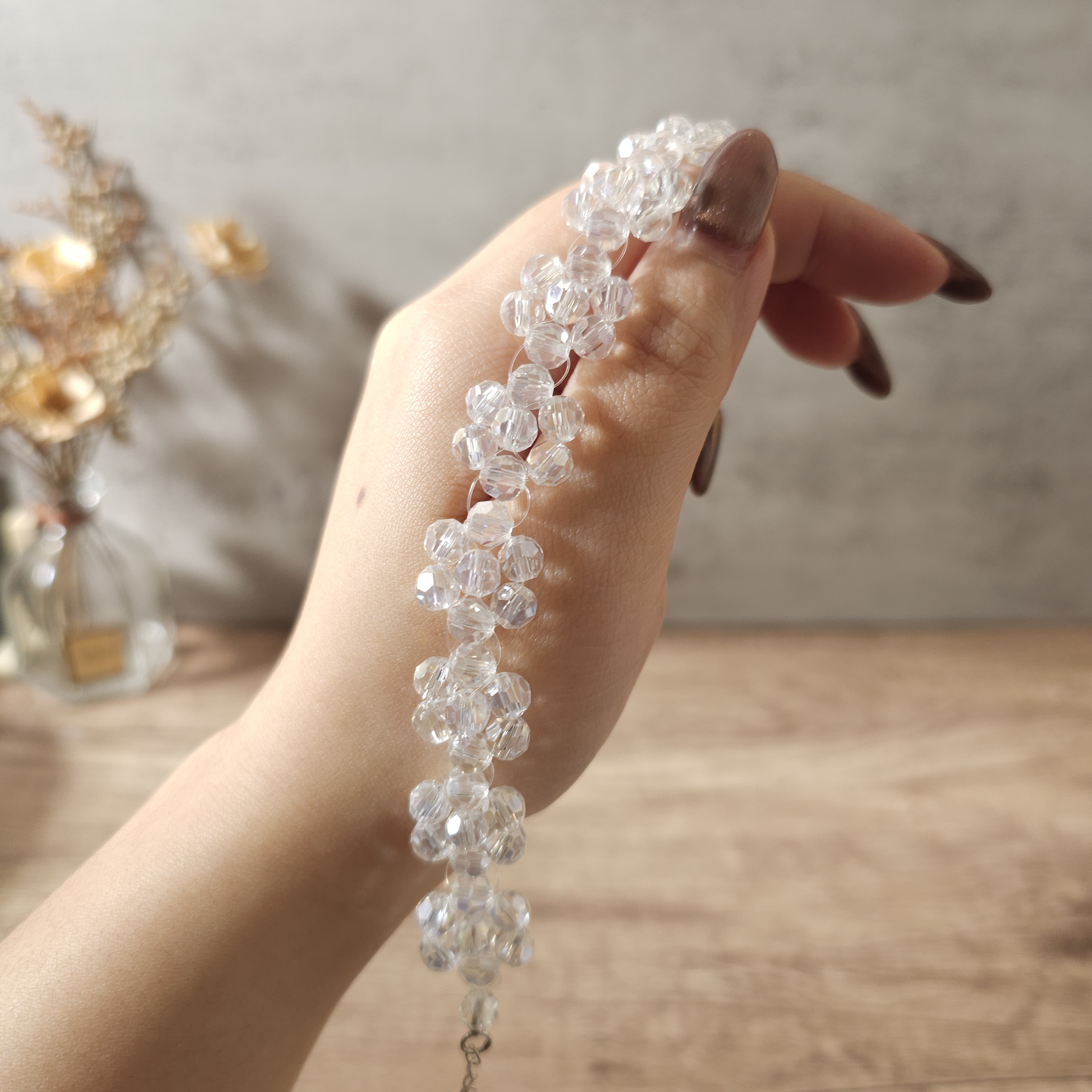 加購-超閃可愛白花手鍊