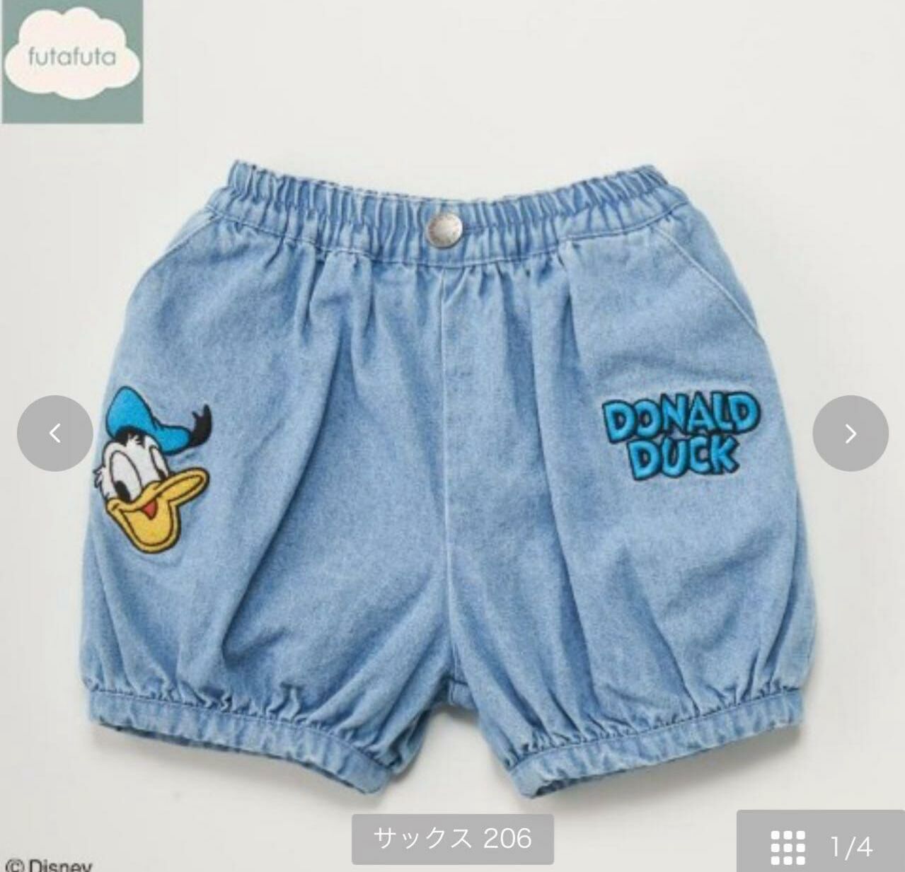 原單 futa x 唐老鴨牛仔短褲