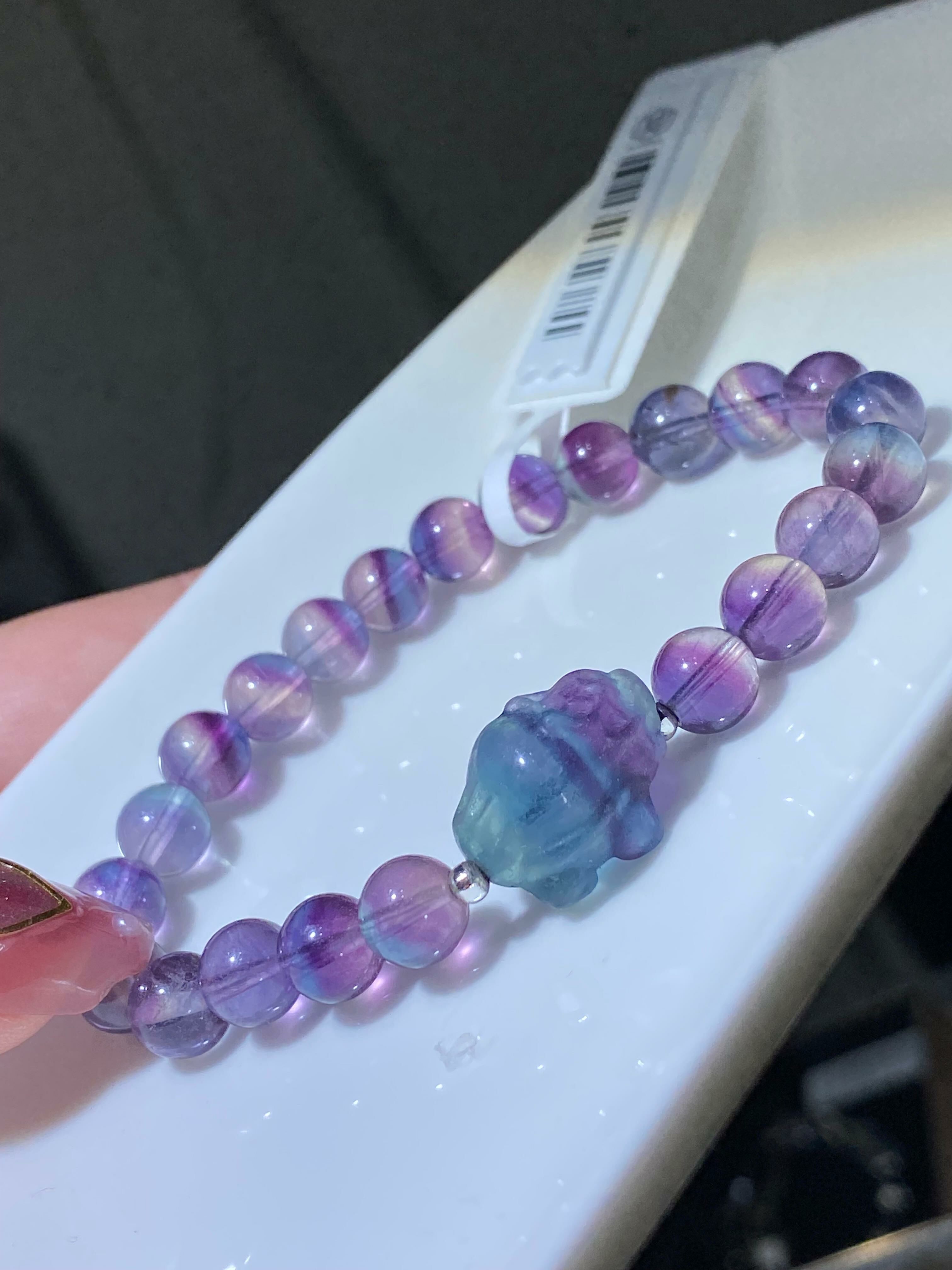 螢石小龍龜手串