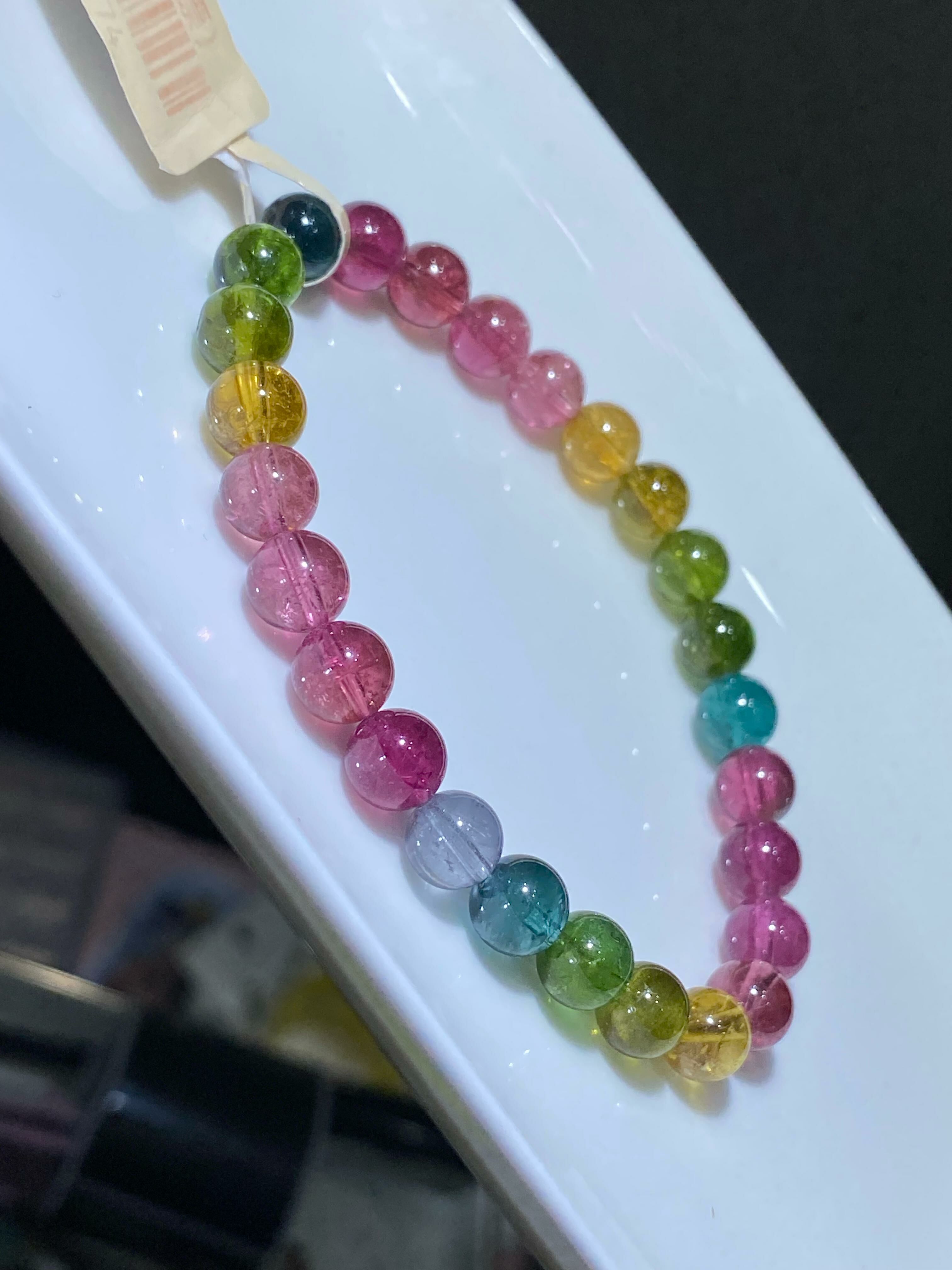 6.6-7mm高質彩虹碧璽(近色標)E