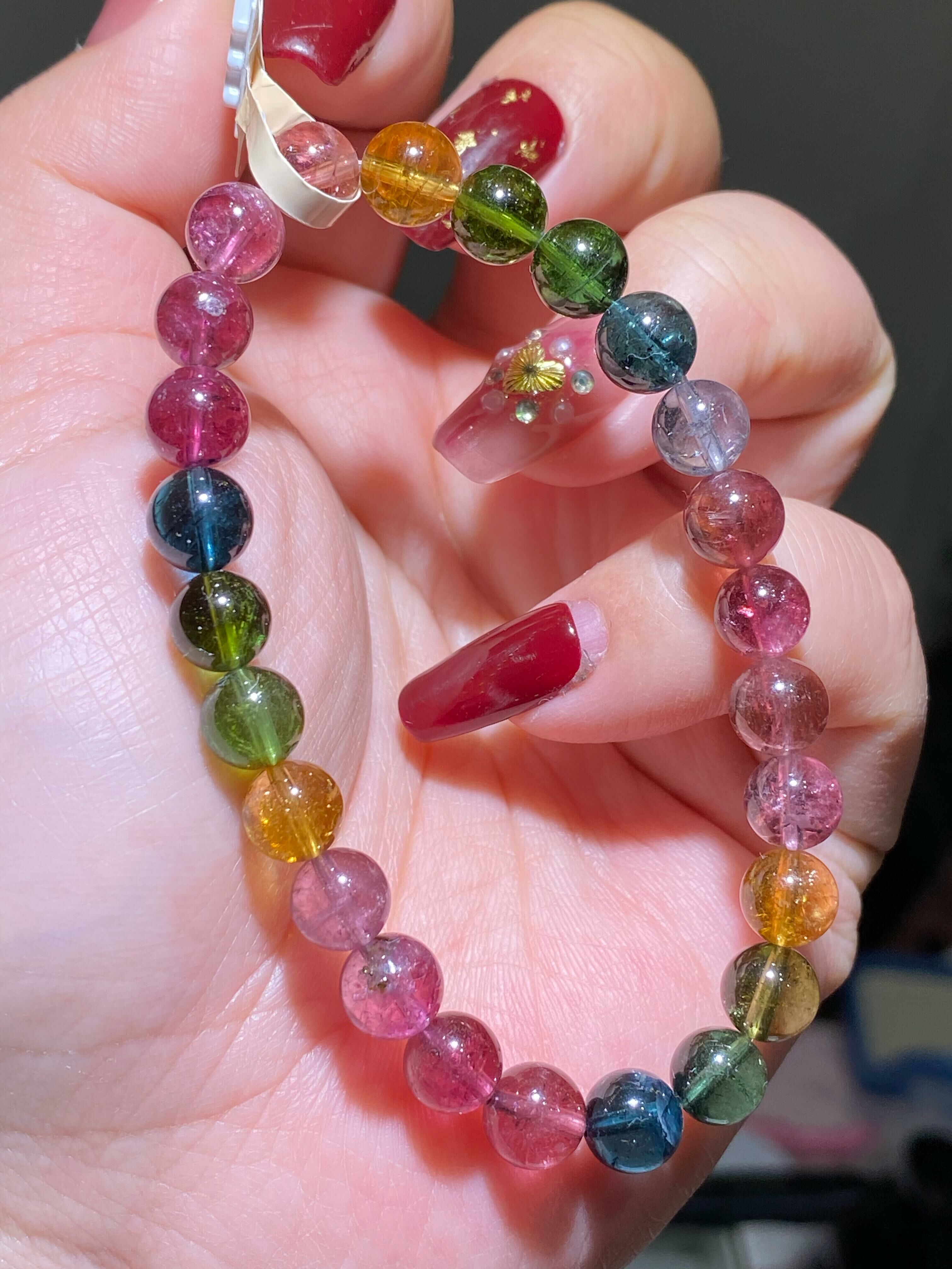 7.3-7.5mm高質彩虹碧璽(近色標)